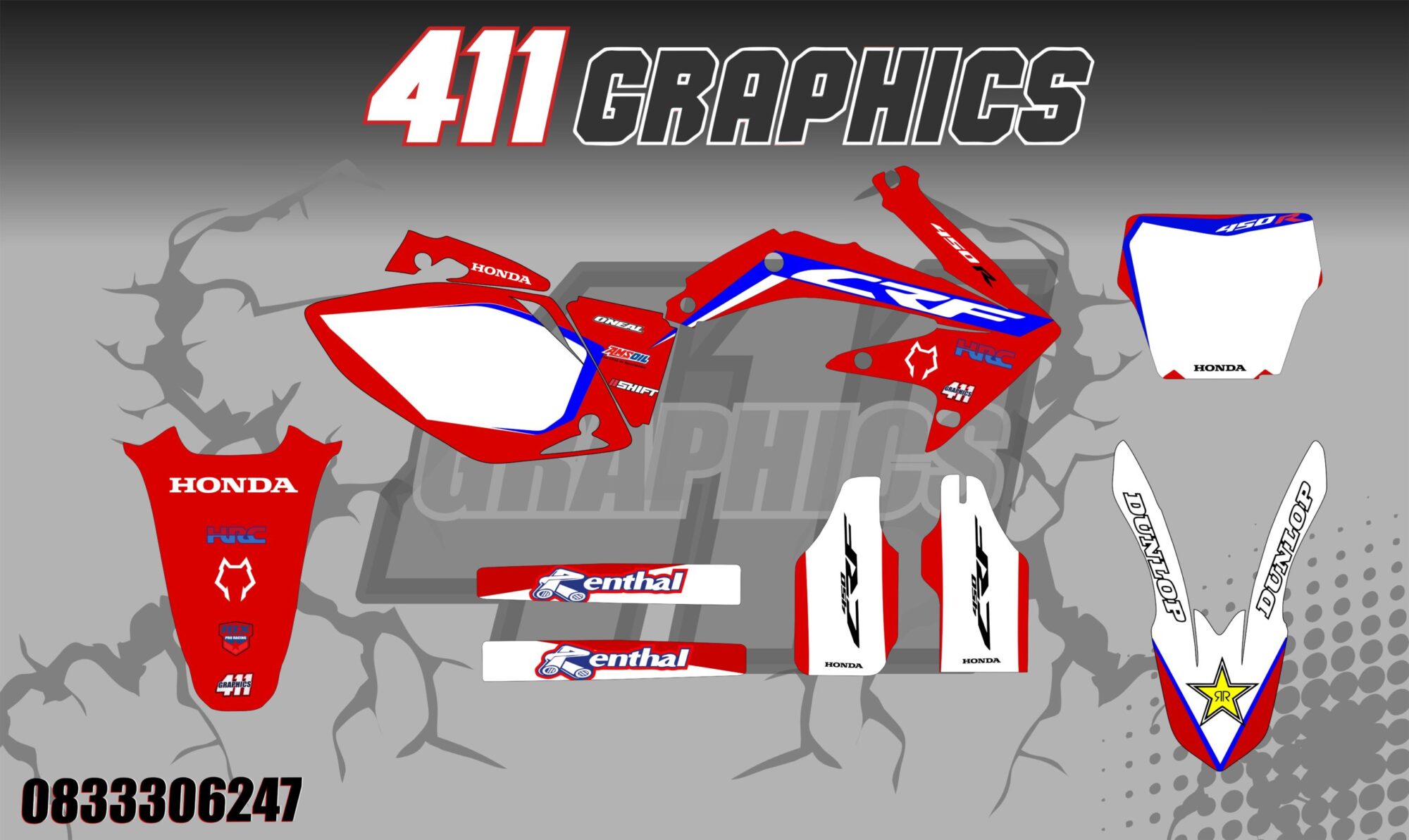 CR-CRF STICKER KIT 11