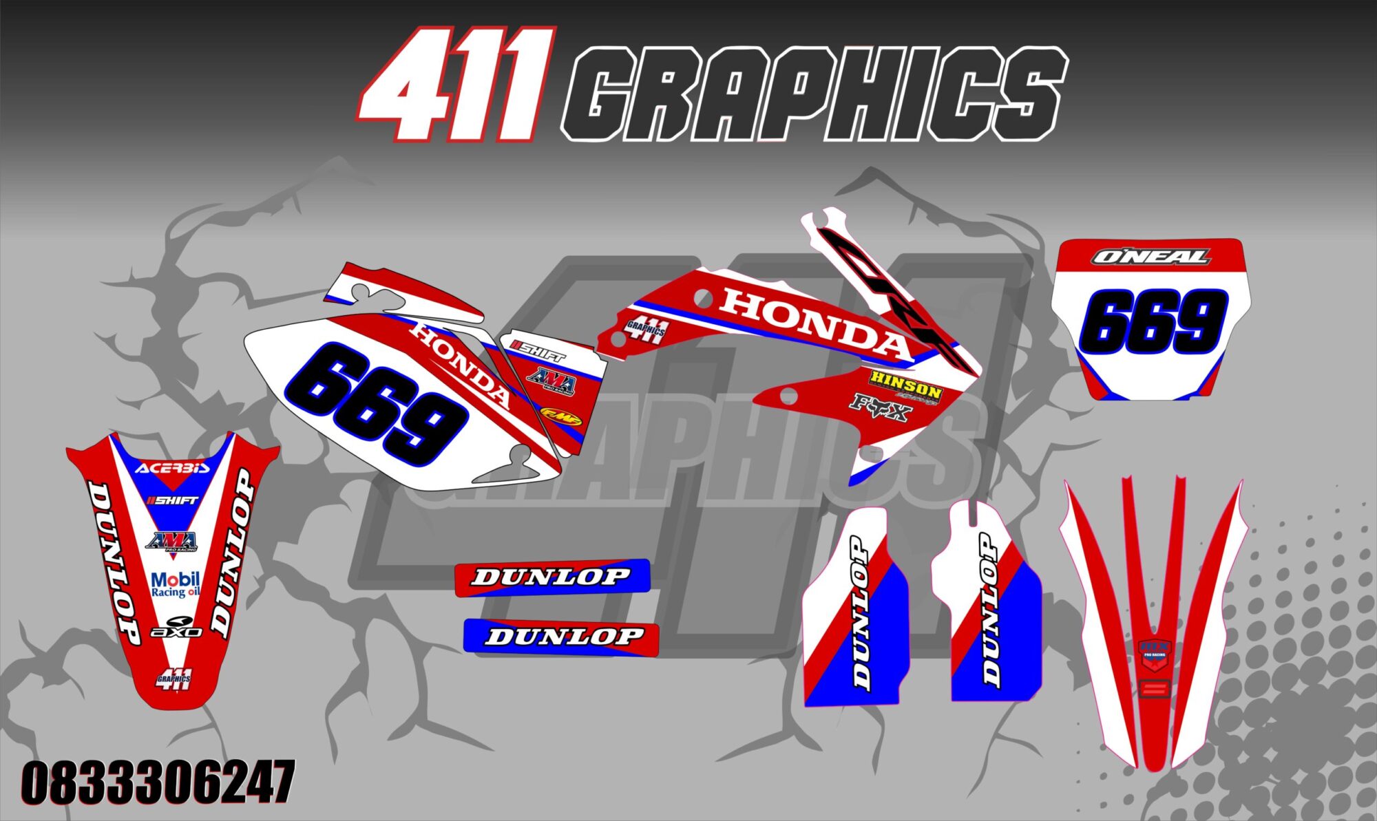 CR-CRF STICKER KIT 22
