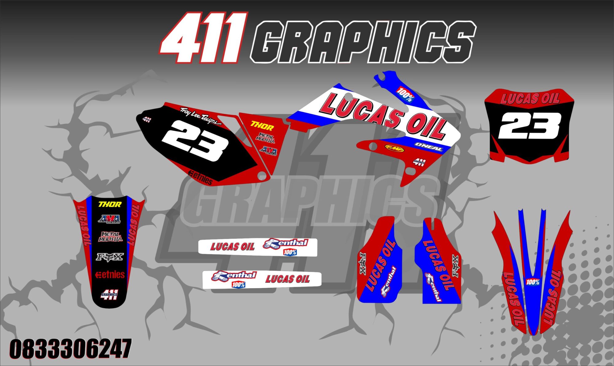 CR-CRF STICKER KIT 24