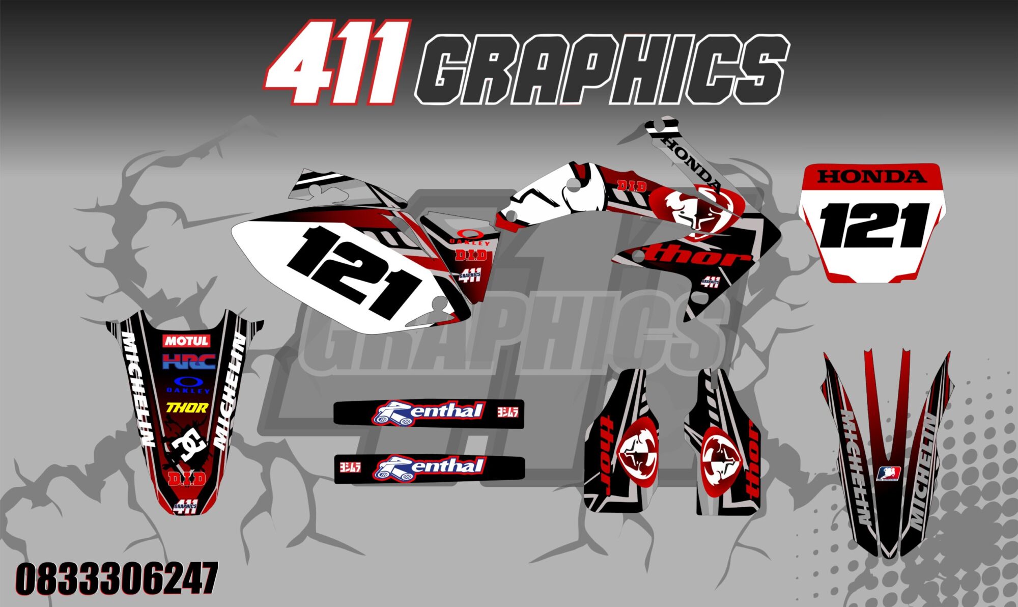 CR-CRF STICKER KIT 26