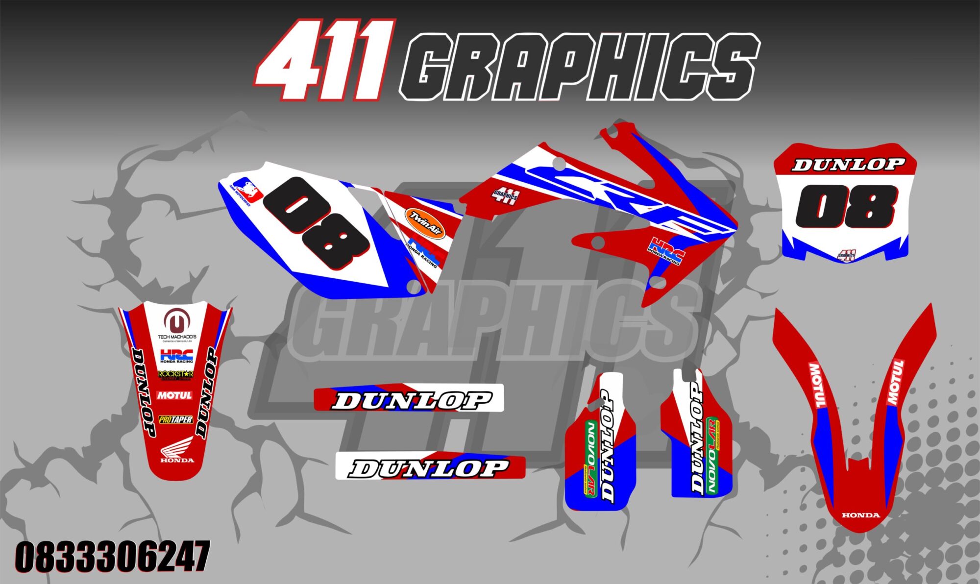 CR-CRF STICKER KIT 28