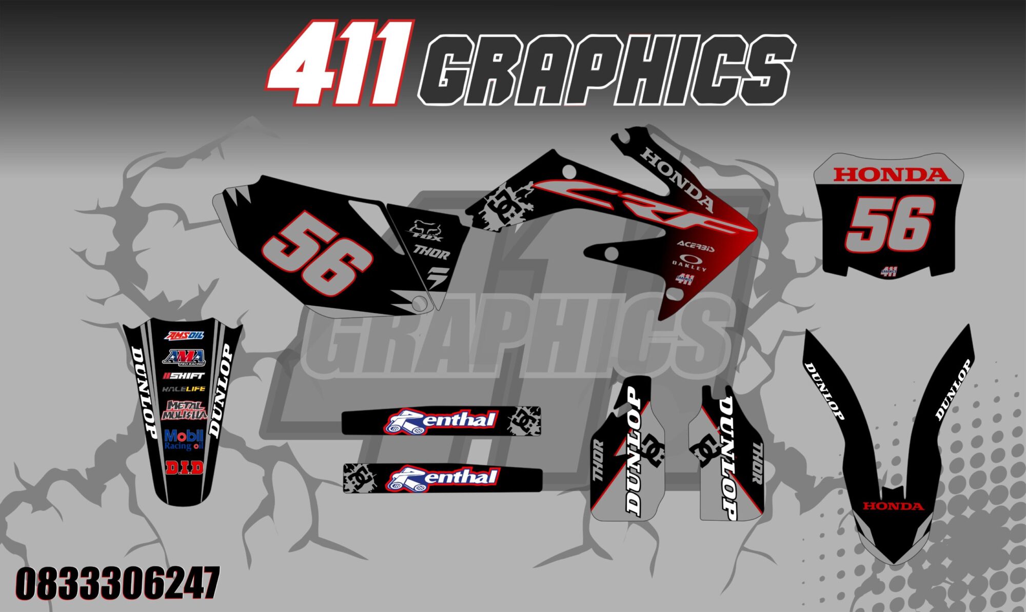 CR-CRF STICKER KIT 29