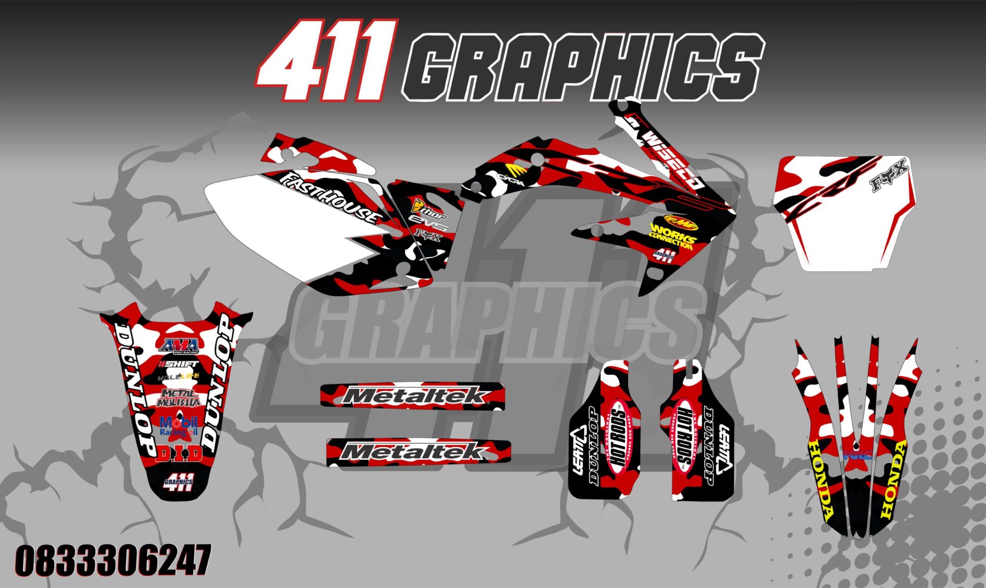 CR-CRF STICKER KIT 30