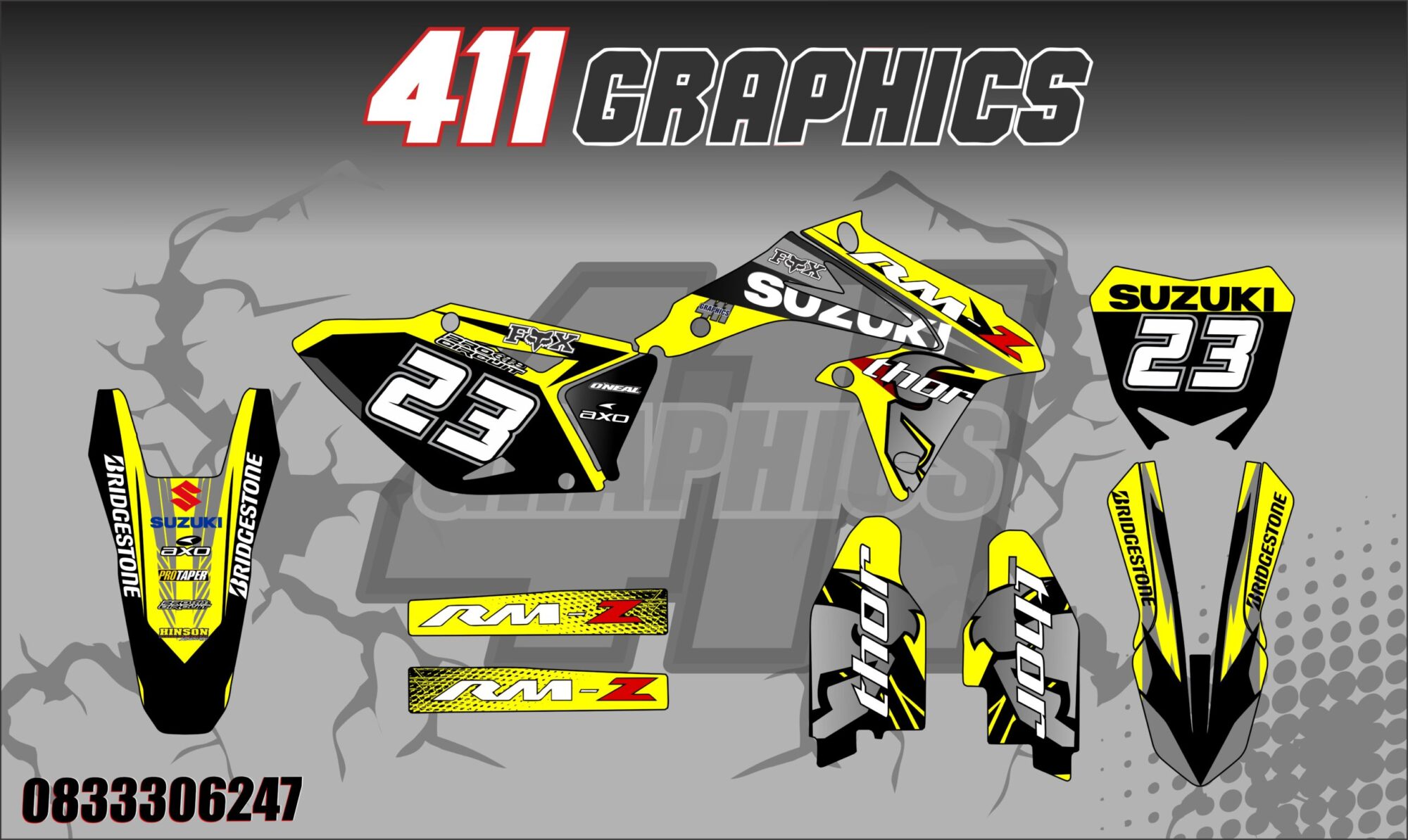 RM-RMZ 11 STICKER KIT