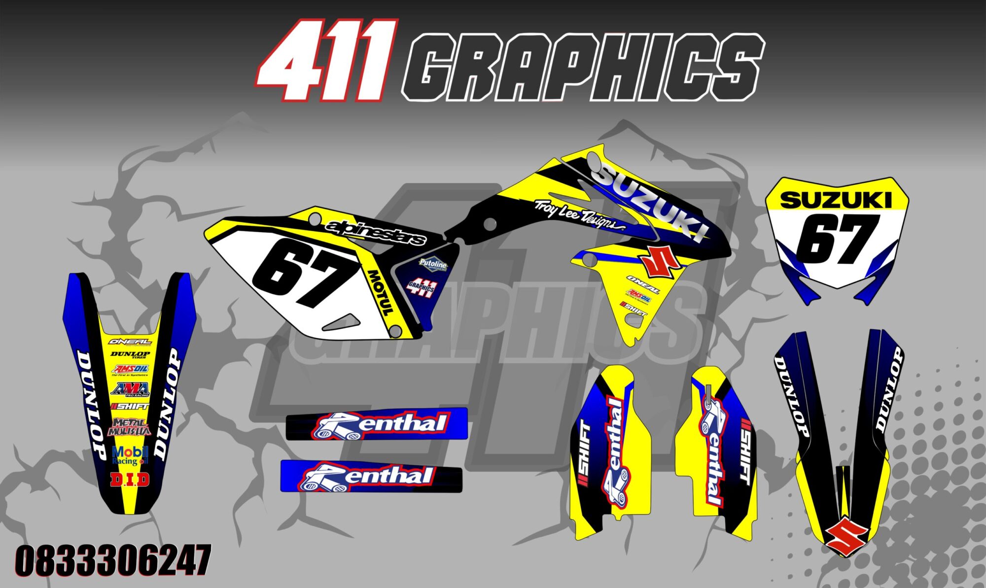 RM-RMZ 16 STICKER KIT