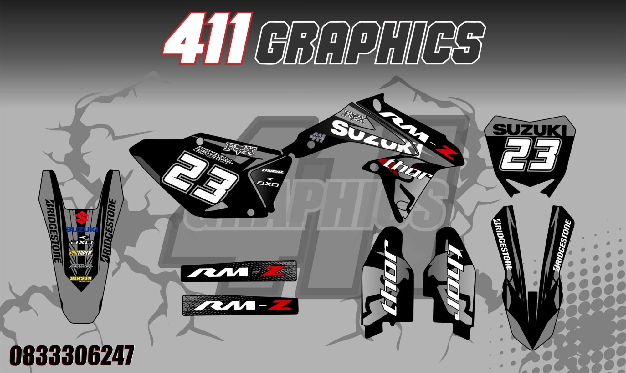 RM-RMZ 19 STICKER KIT