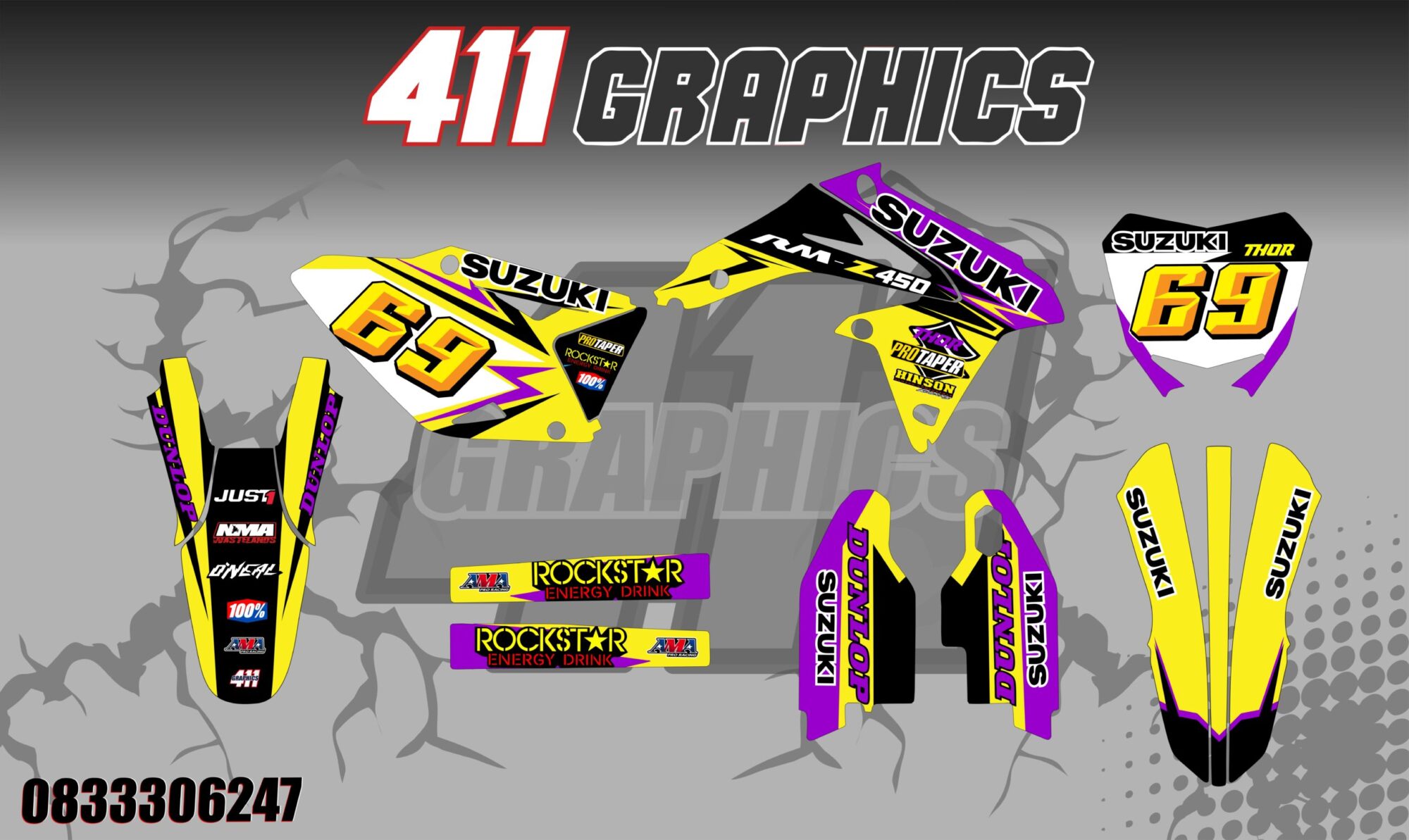 RM-RMZ 25 STICKER KIT