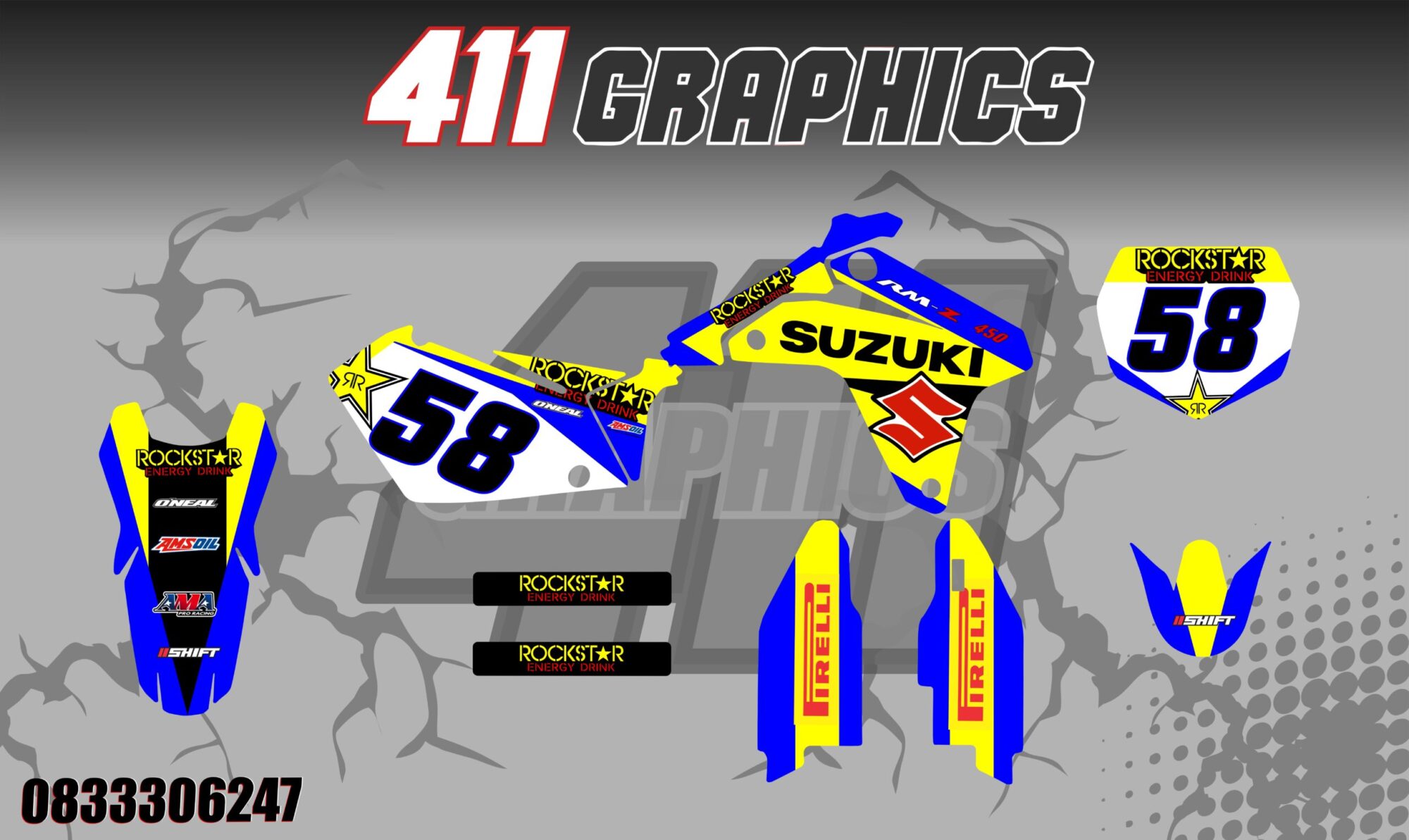 RM-RMZ 6 STICKER KIT
