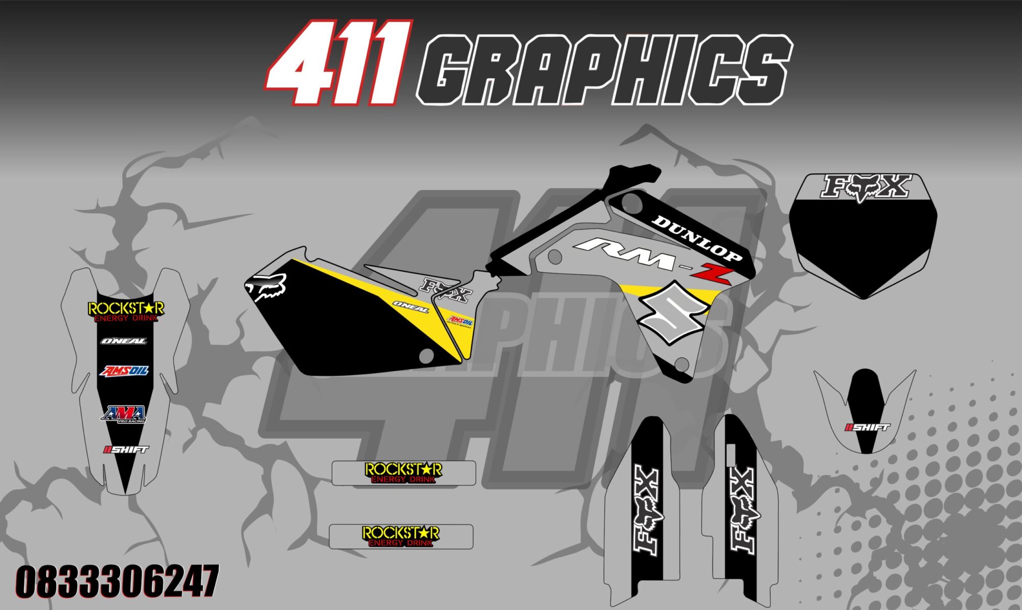 RM-RMZ 8 STICKER KIT