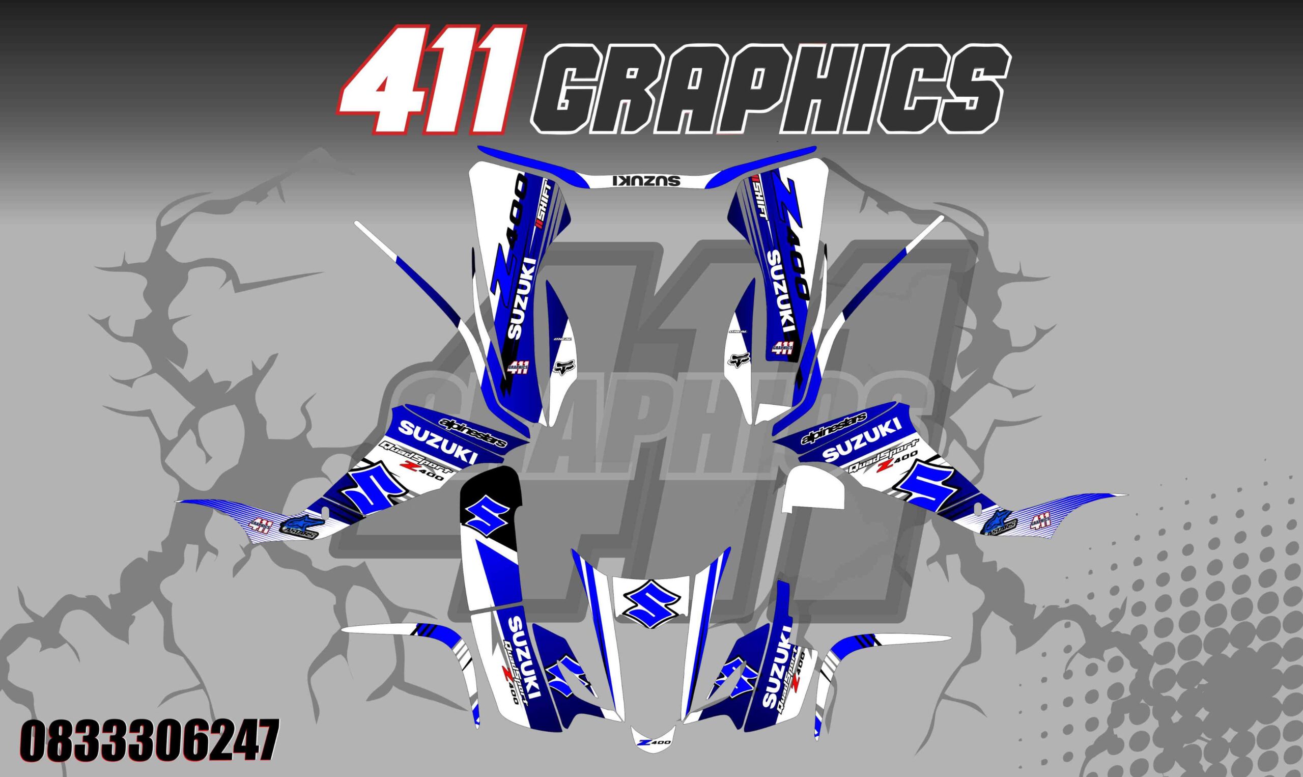 LTZ400 27 STICKER KIT - Sticker Kits | 411 Graphics