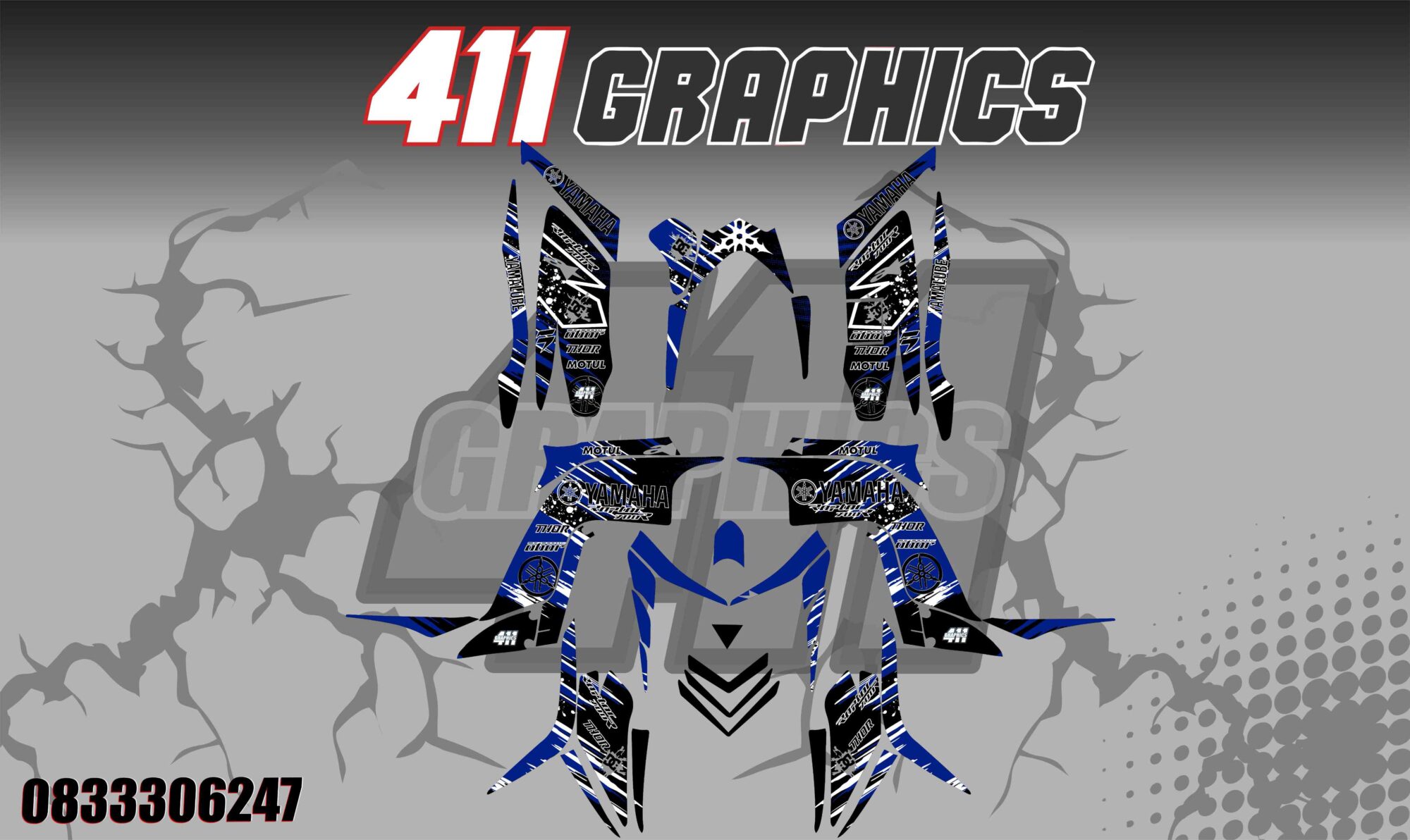 RAPTOR 700 STICKER KIT 12