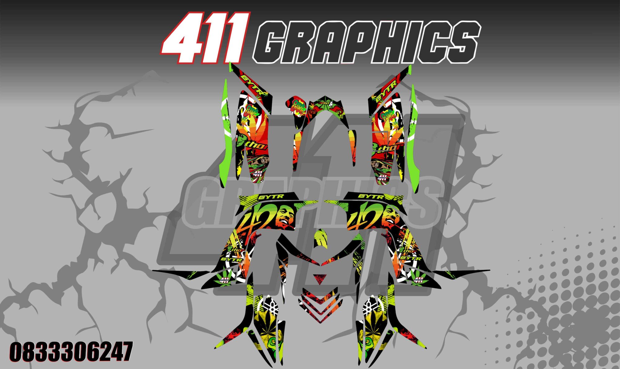 RAPTOR 700 STICKER KIT 15