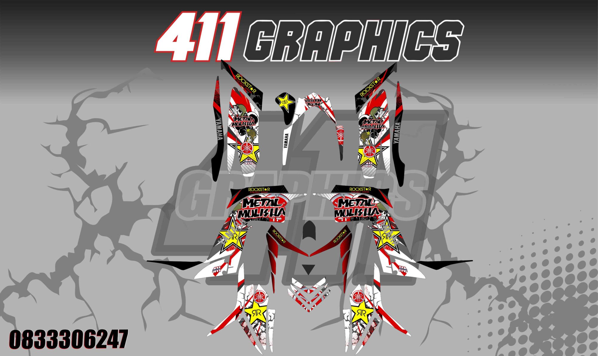 RAPTOR 700 STICKER KIT 16