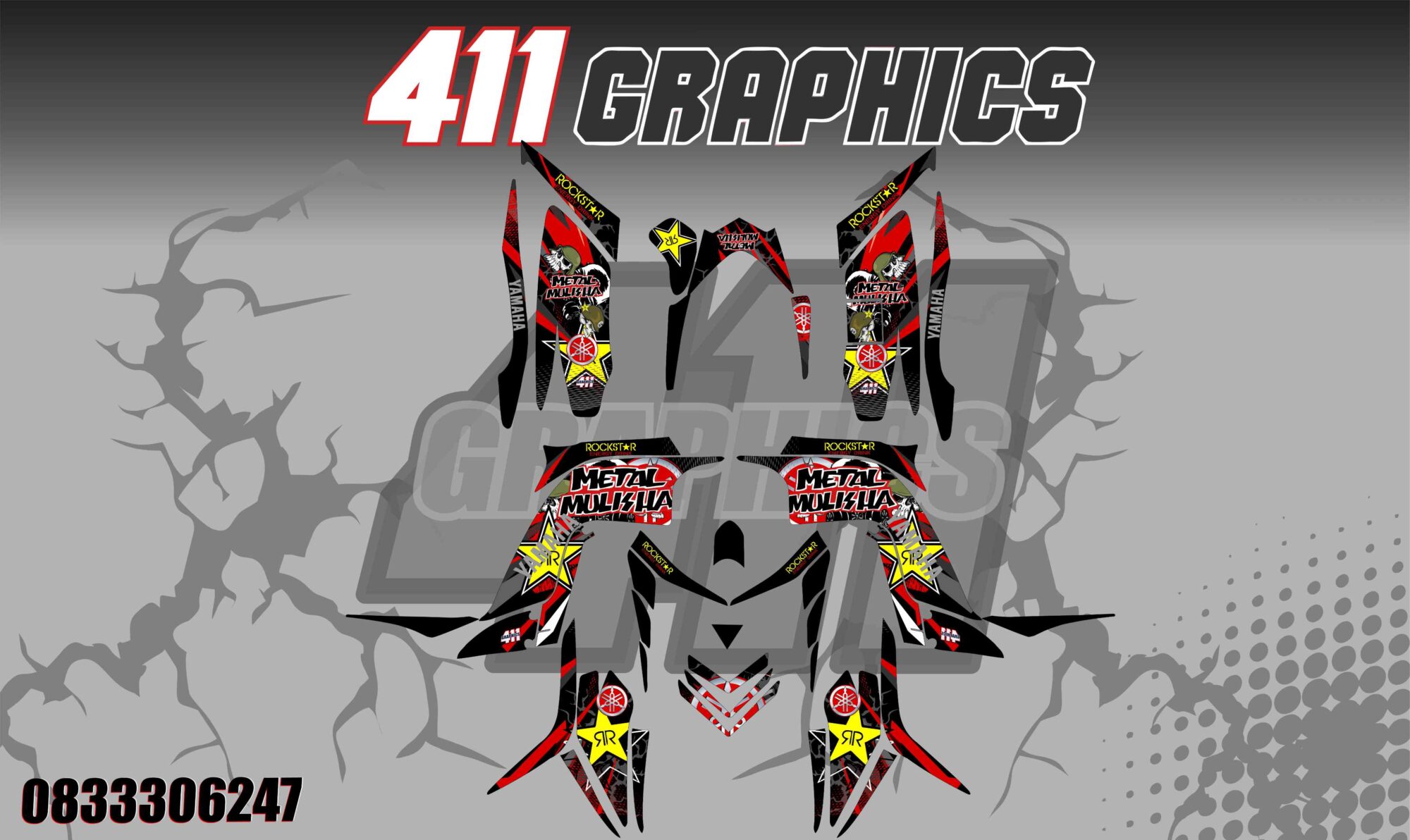 RAPTOR 700 STICKER KIT 17
