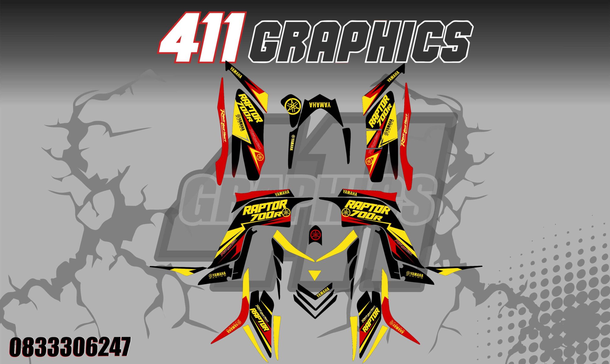RAPTOR 700 STICKER KIT 24