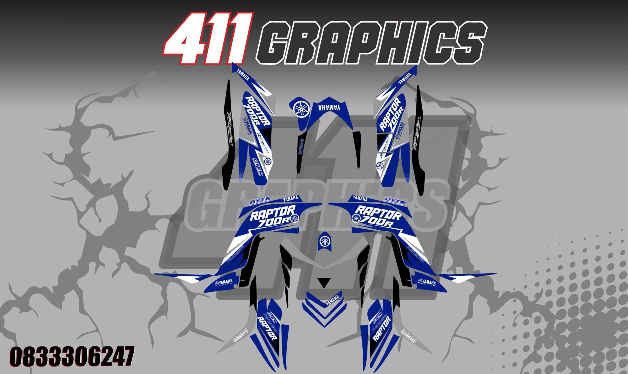 RAPTOR 700 STICKER KIT 28