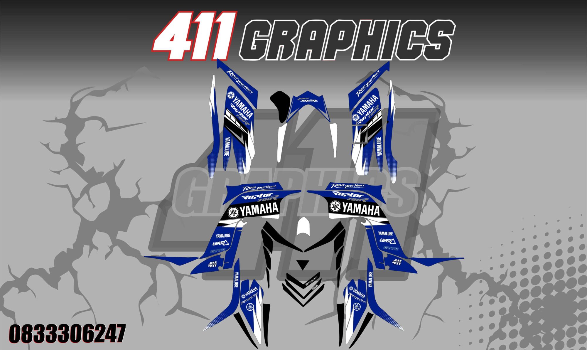 RAPTOR 700 STICKER KIT 7