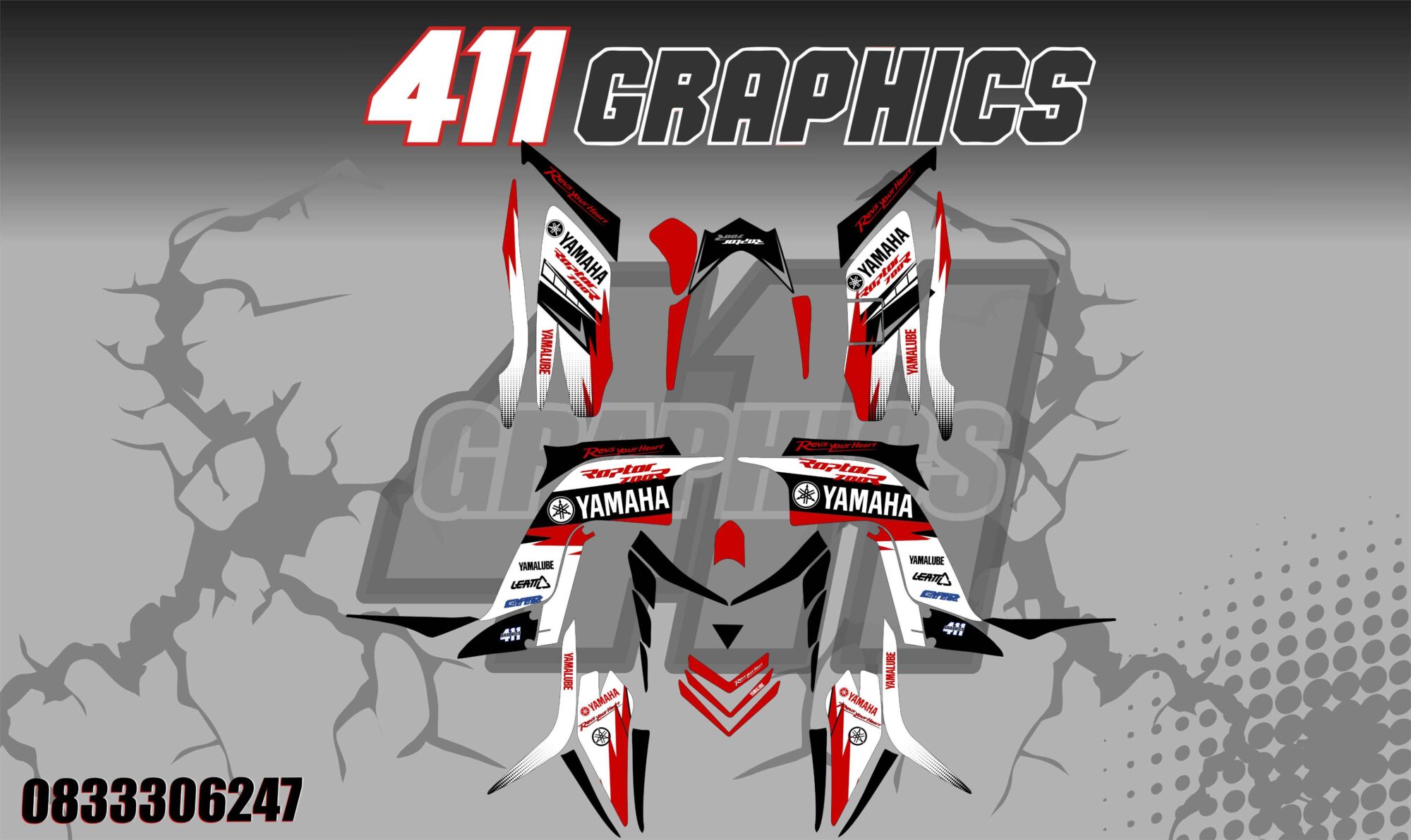 RAPTOR 700 STICKER KIT 8