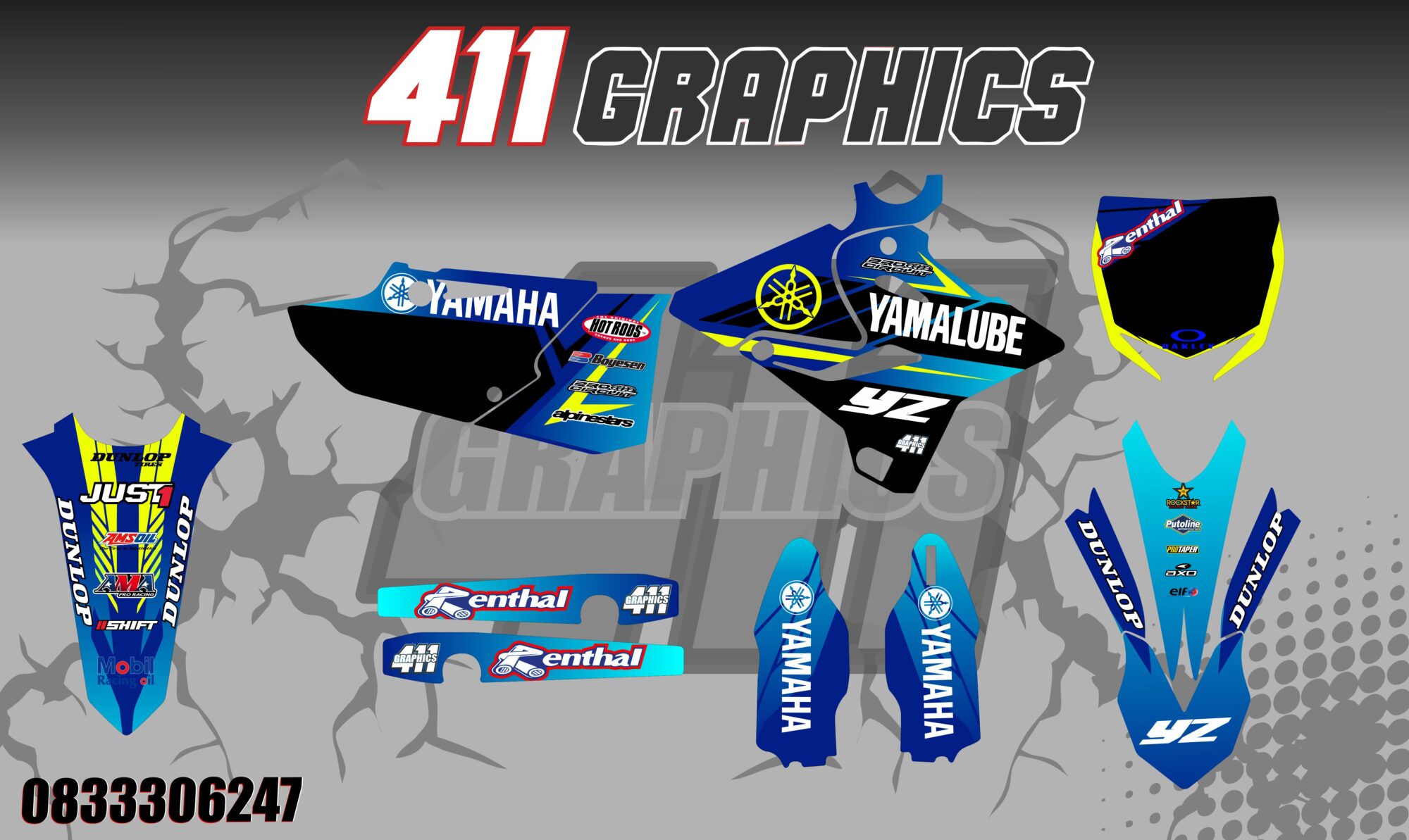 YZ-YZF 10 STICKER KIT