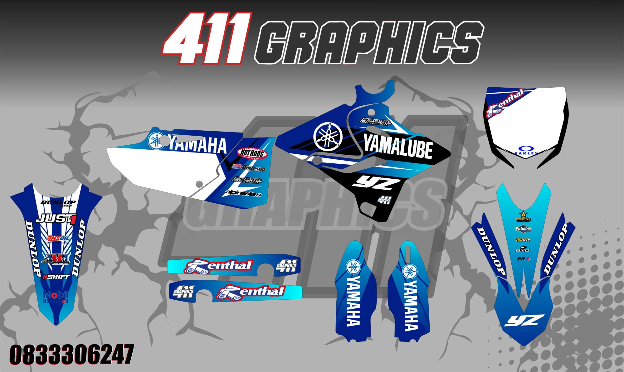 YZ-YZF 11 STICKER KIT