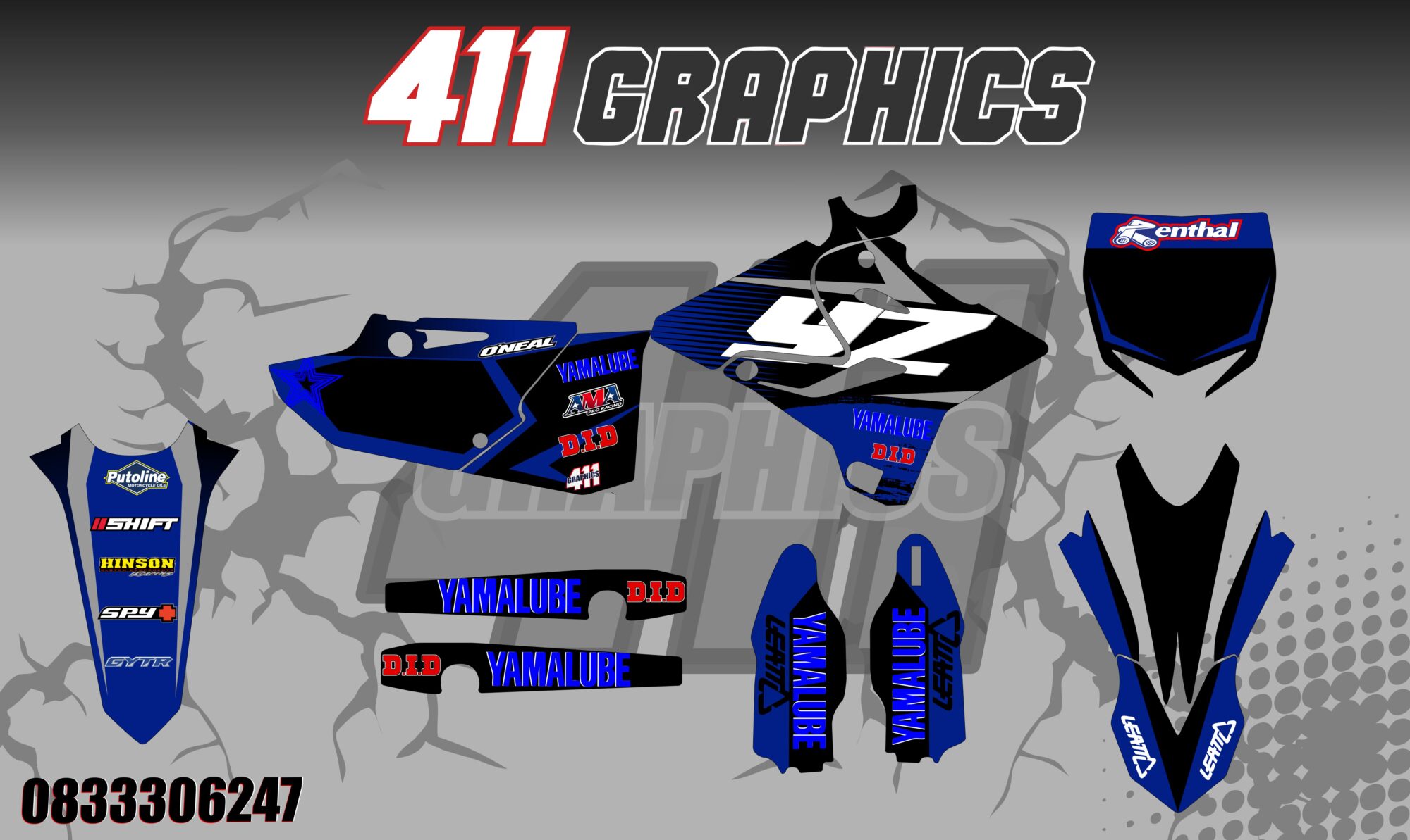 YZ-YZF 12 STICKER KIT