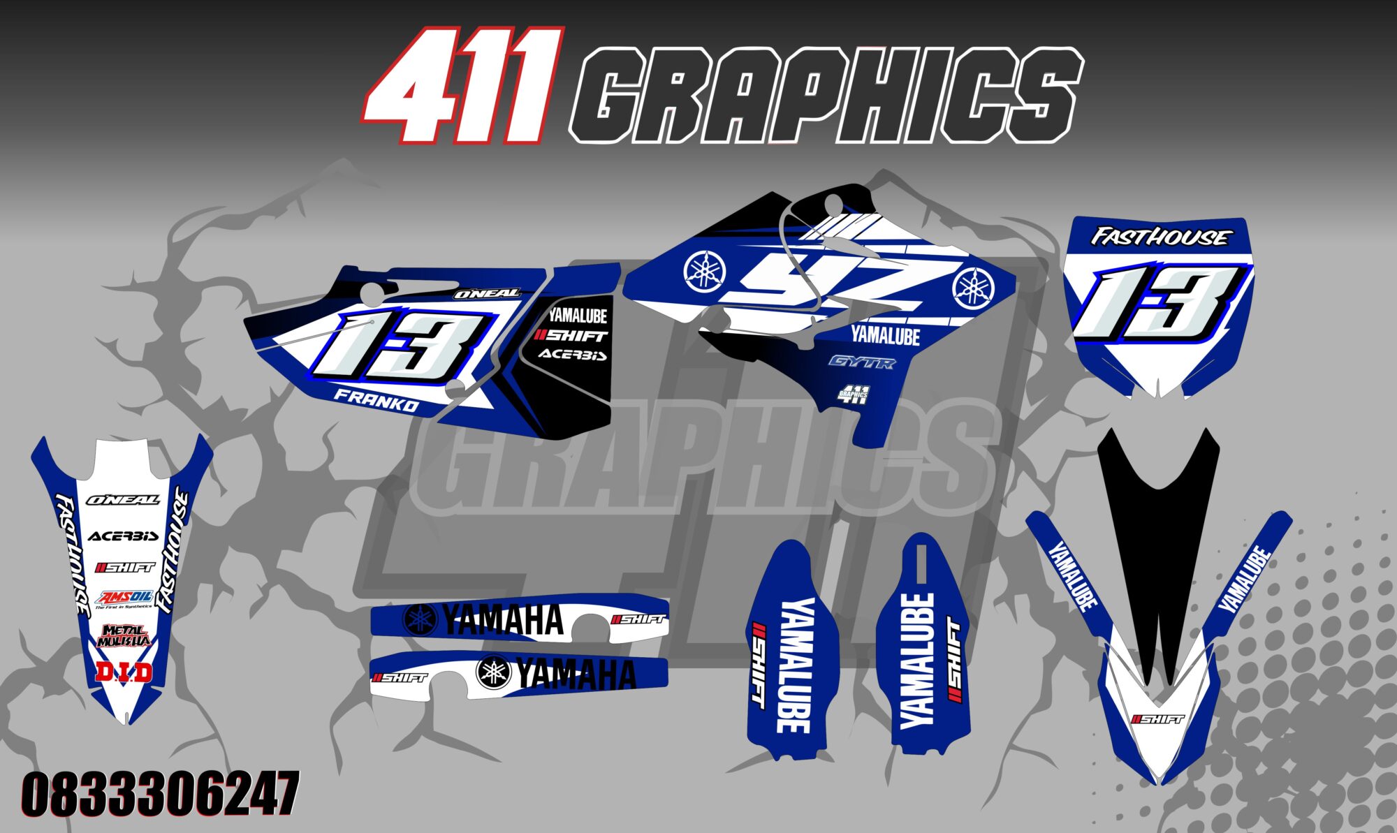 YZ-YZF 14 STICKER KIT