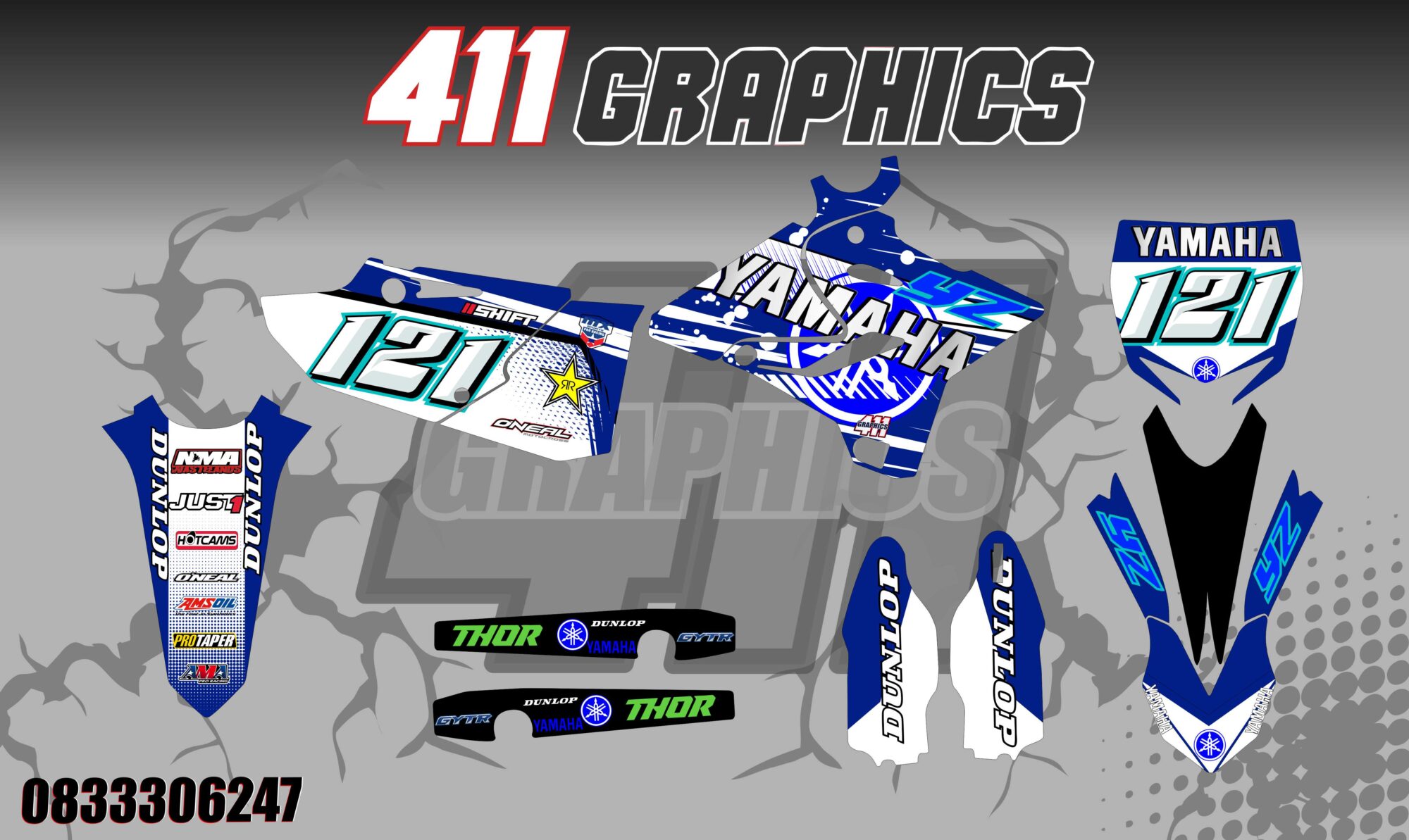 YZ-YZF 17 STICKER KIT
