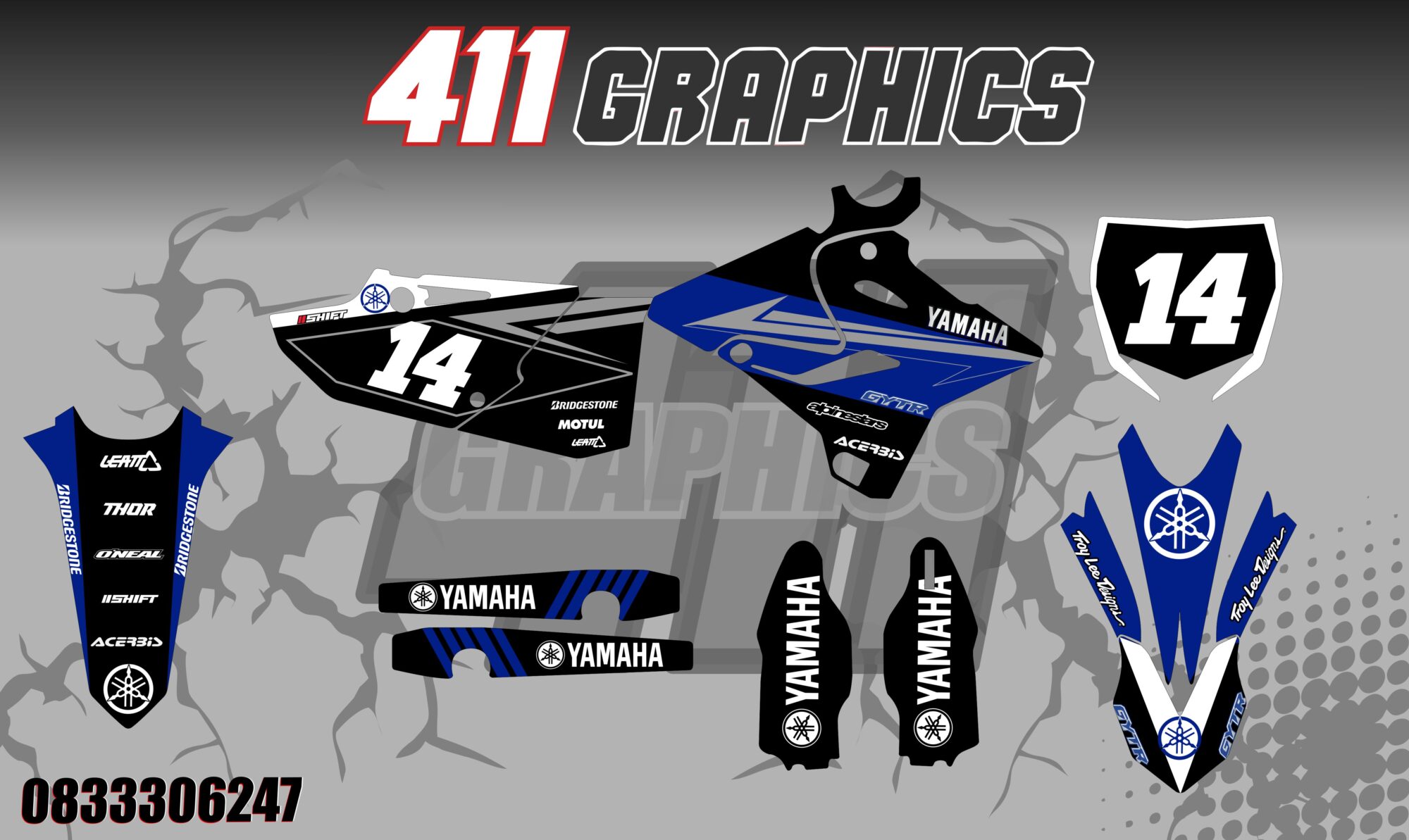 YZ-YZF 18 STICKER KIT