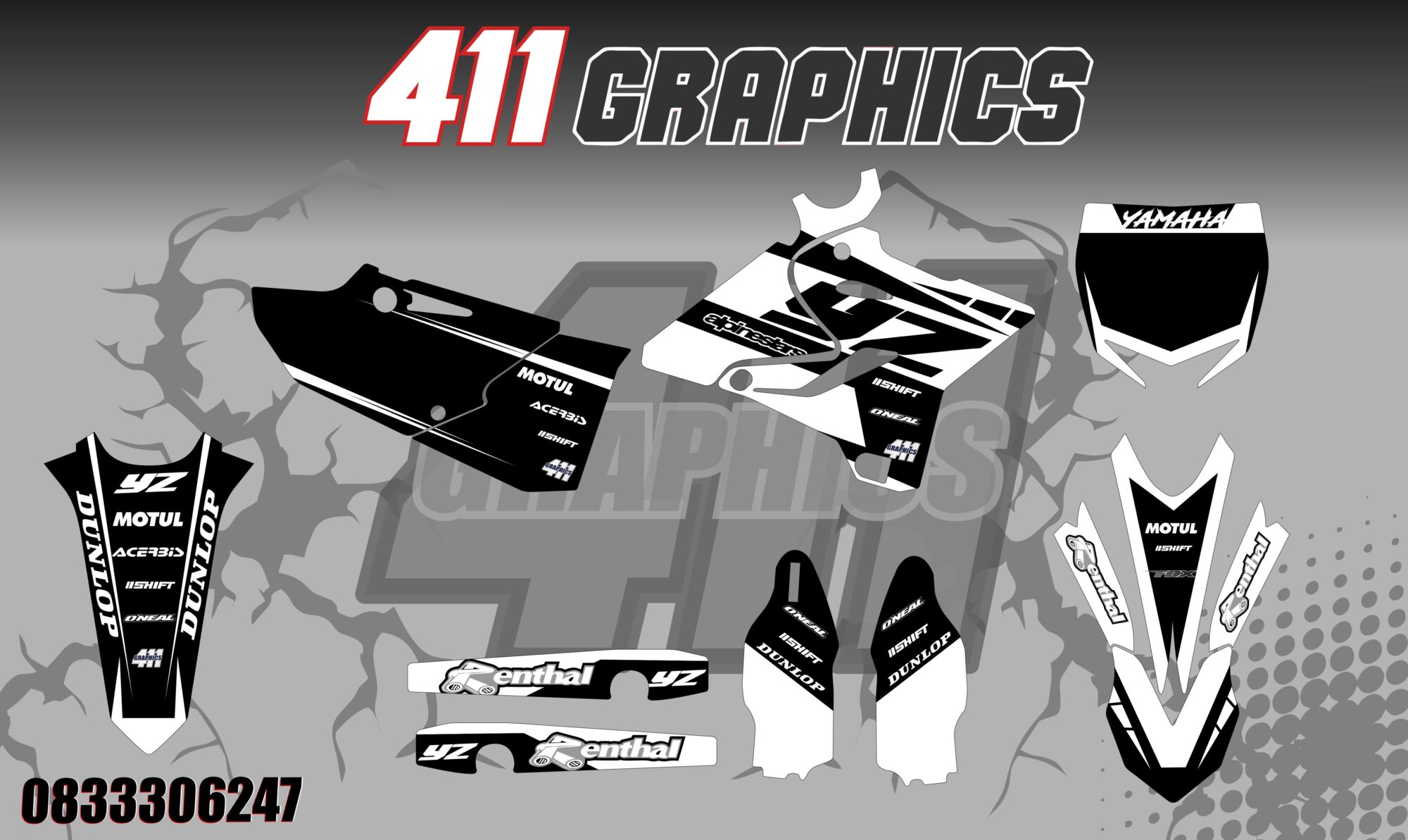 YZ-YZF 2 STICKER KIT