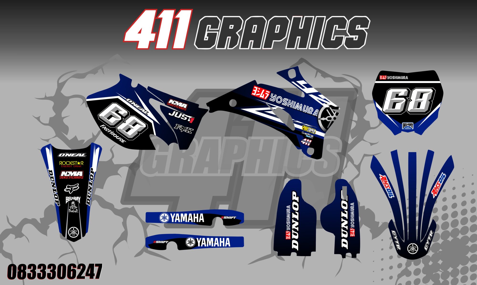 YZ-YZF 24 STICKER KIT
