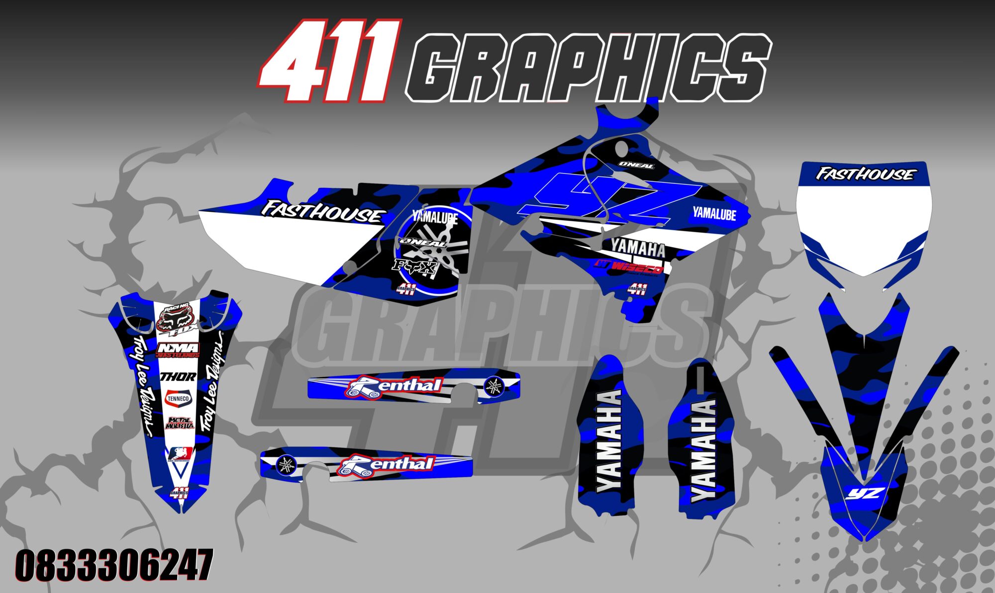 YZ-YZF 4 STICKER KIT