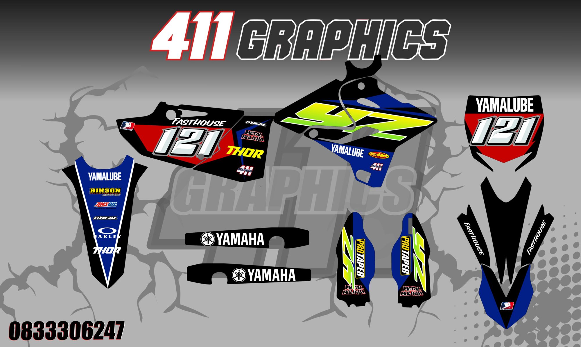 YZ-YZF 6 STICKER KIT