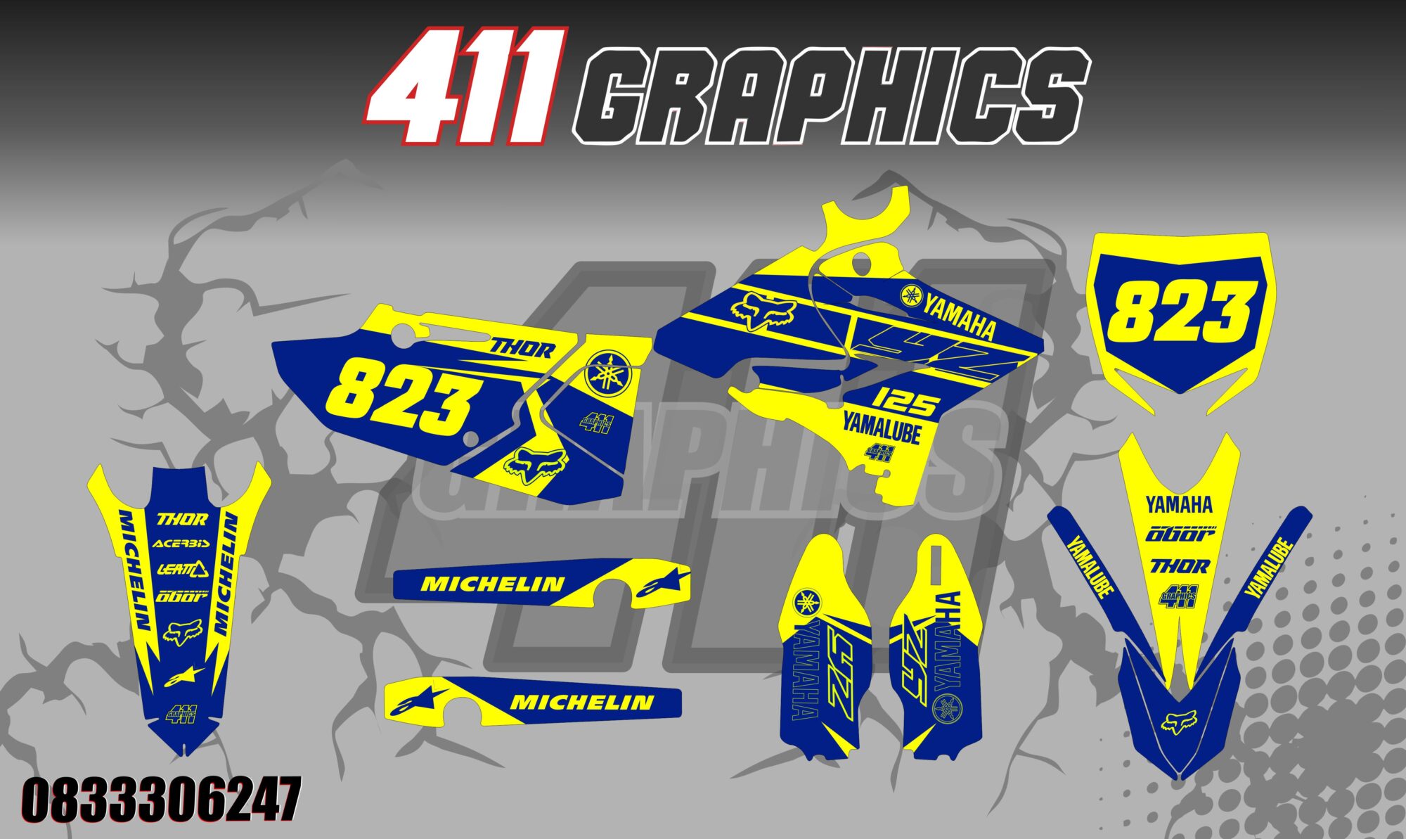 YZ-YZF 7 STICKER KIT