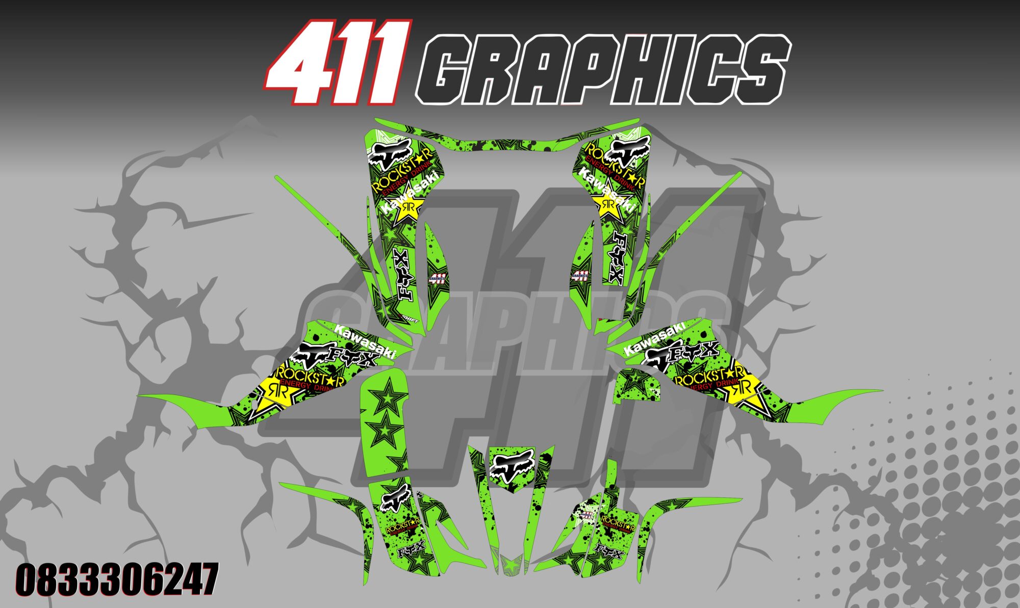 KFX400 2 STICKER KIT