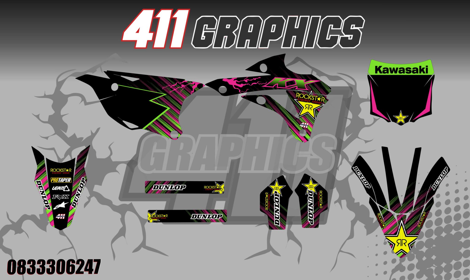 KX-KXF STICKER KIT 10
