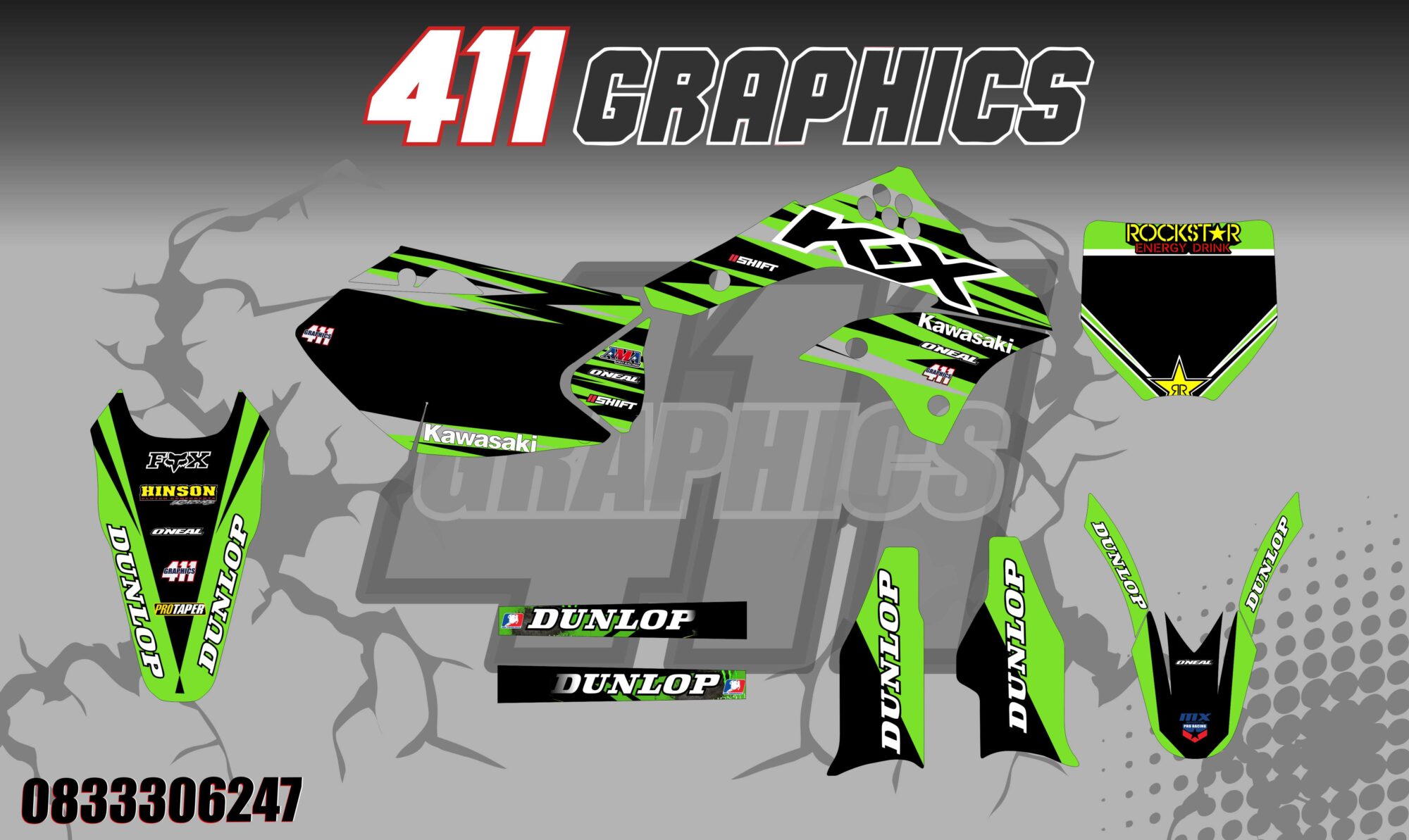 KX-KXF STICKER KIT 14
