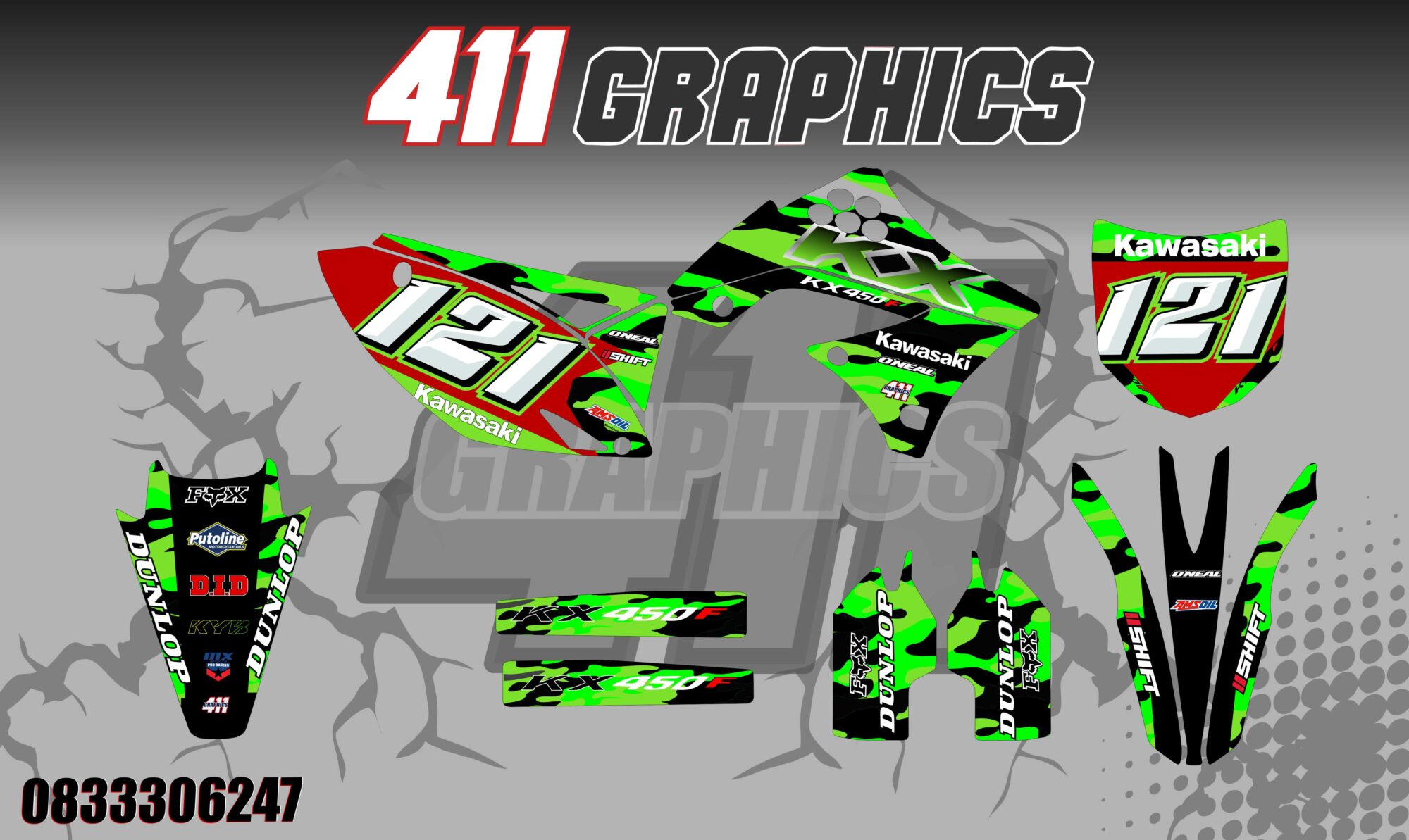 KX-KXF STICKER KIT 17