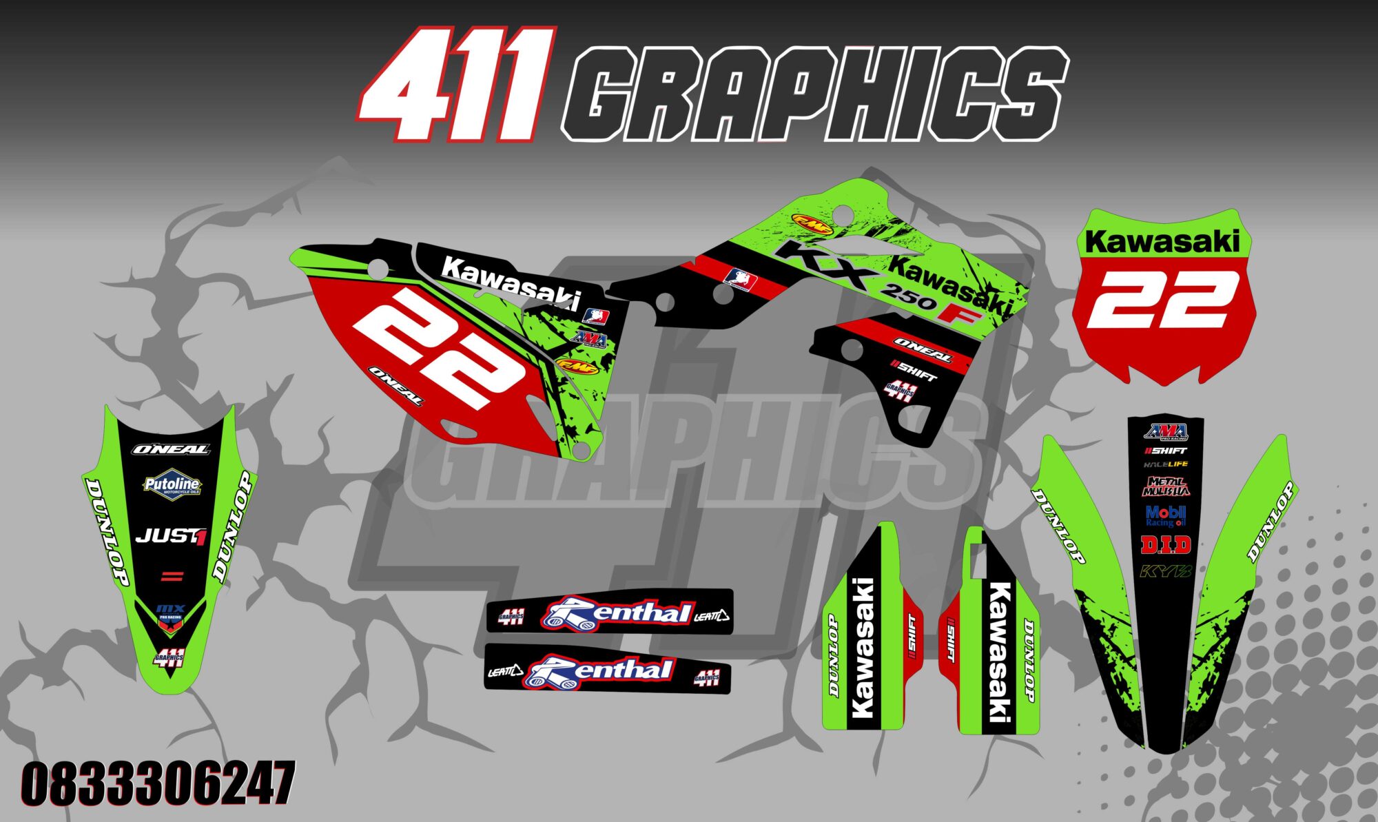 KX-KXF STICKER KIT 2