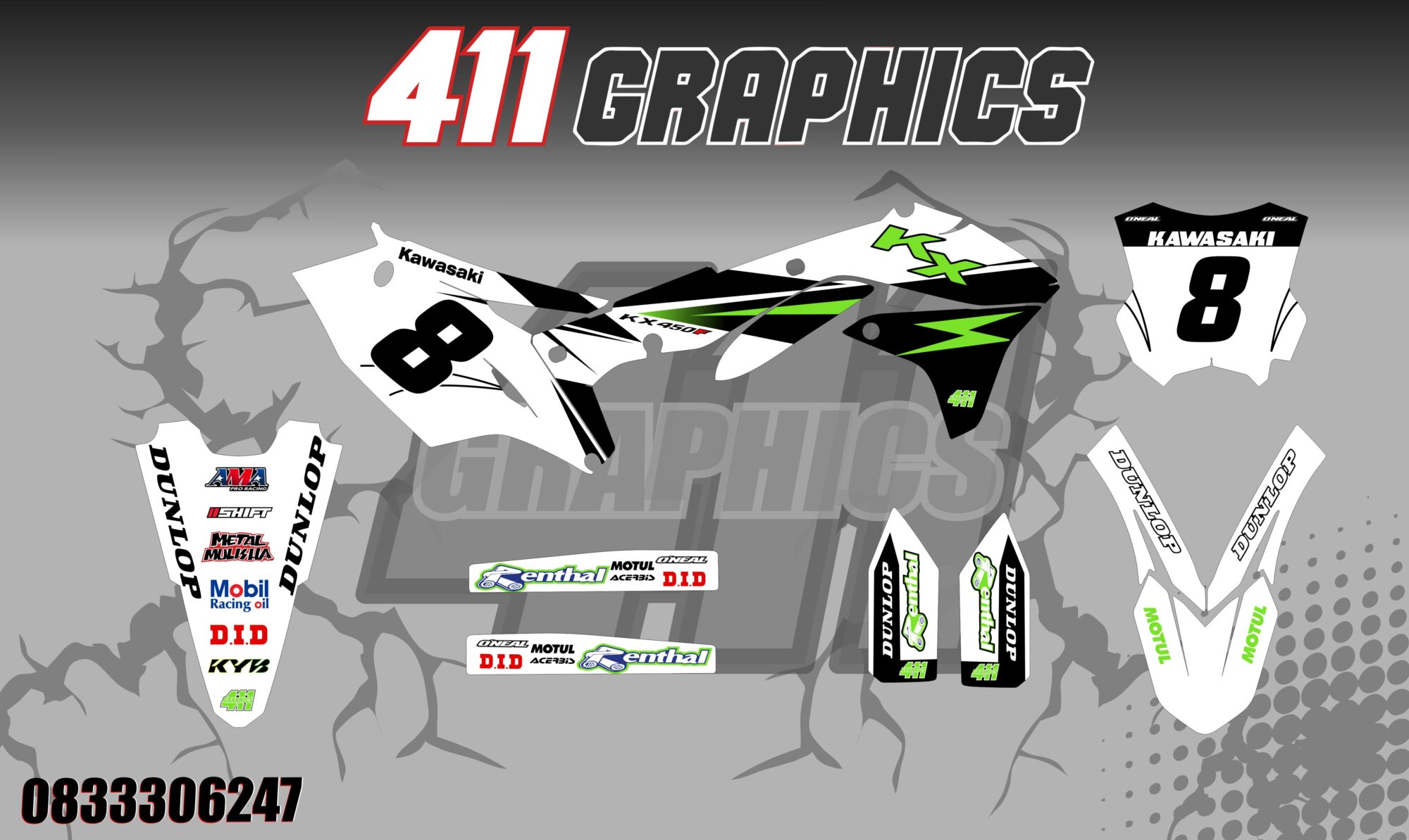 KX-KXF STICKER KIT 21