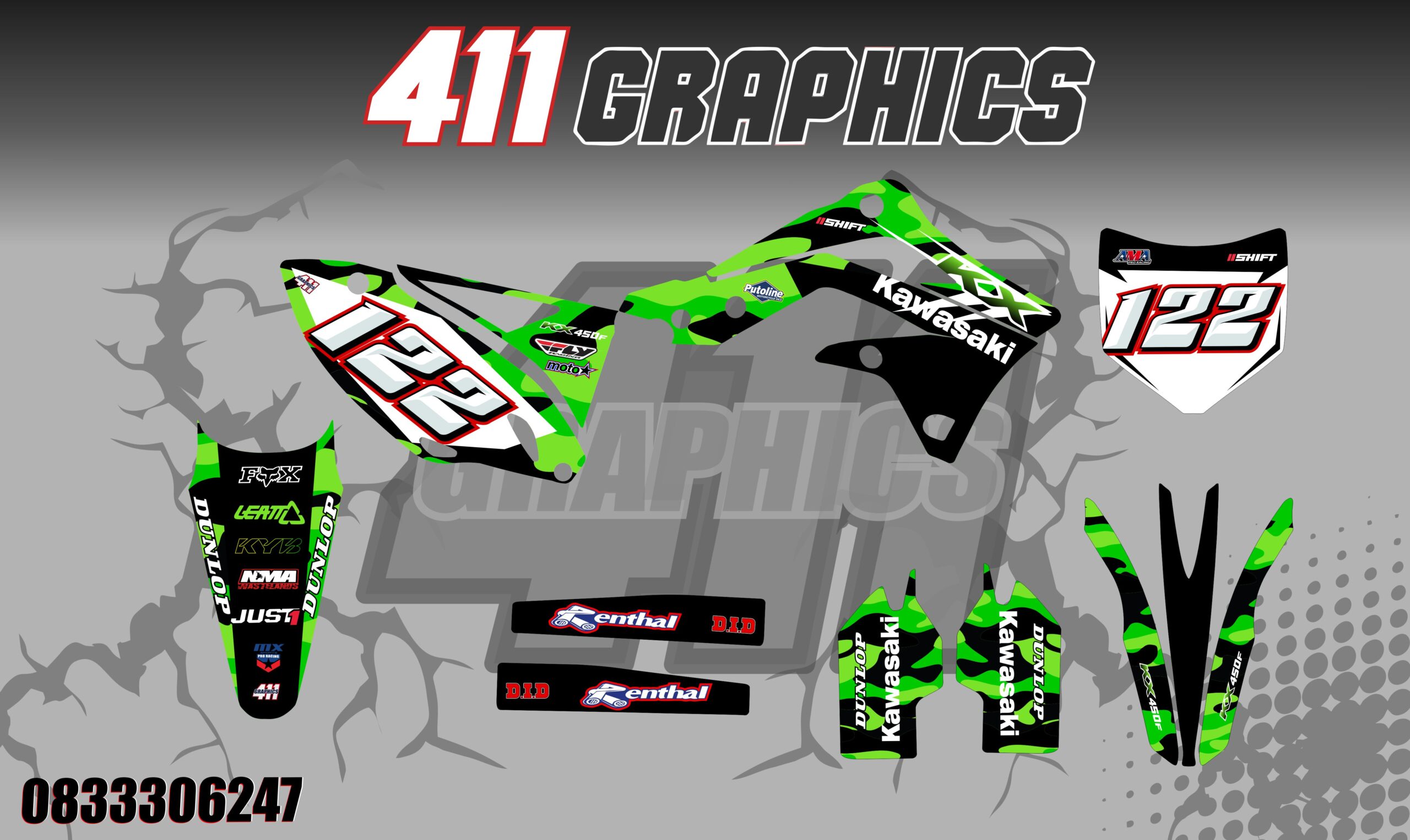 KX-KXF STICKER KIT 25