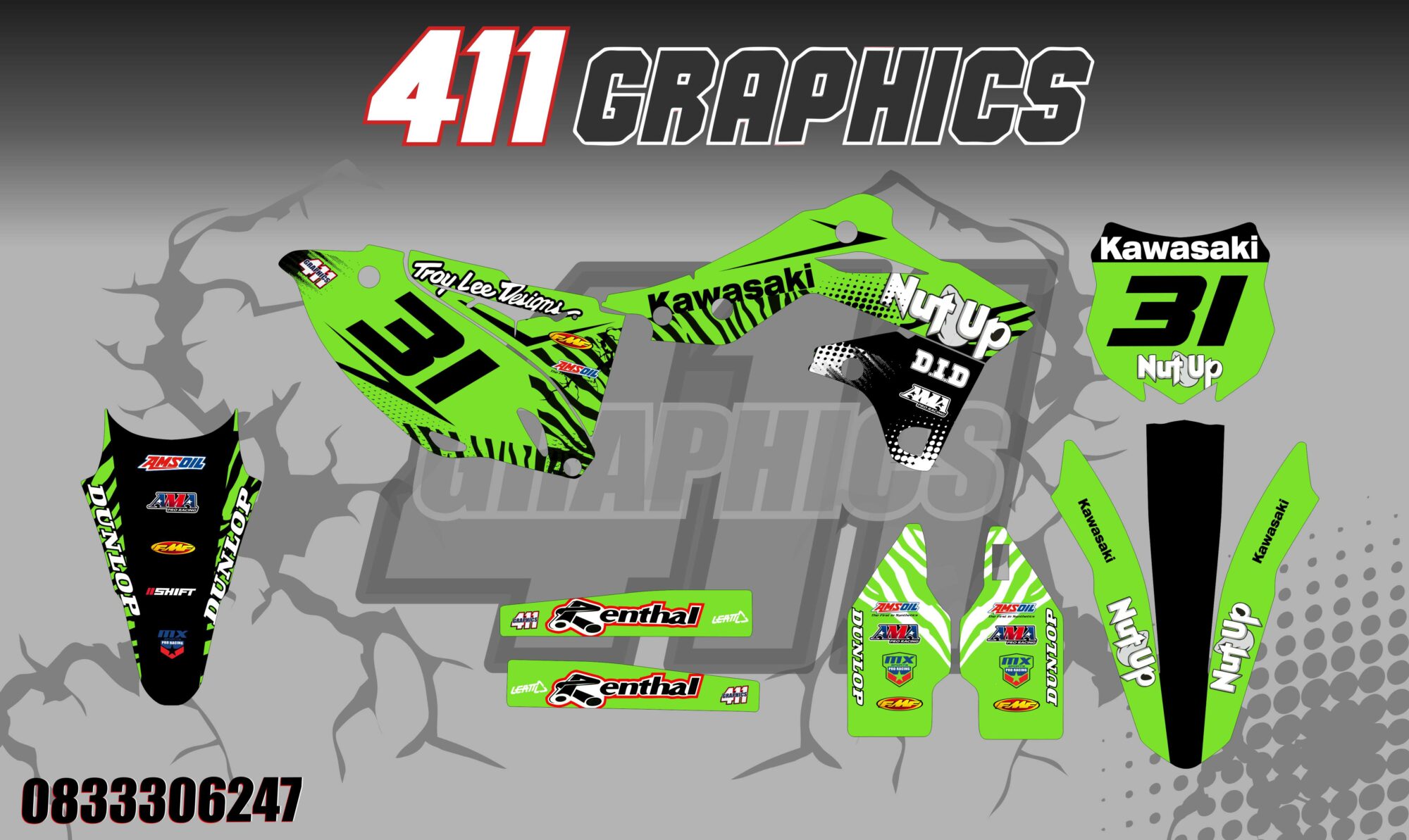 KX-KXF STICKER KIT 8