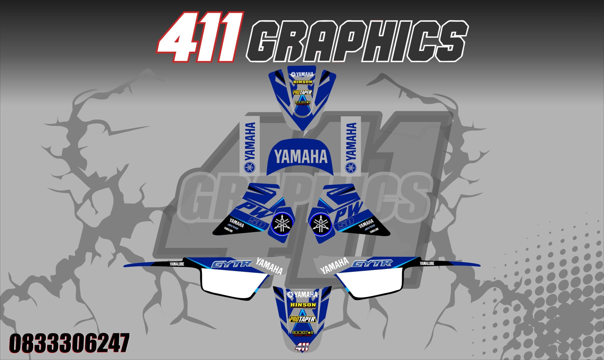PW50 STICKER KIT 1-411GRAPHICS