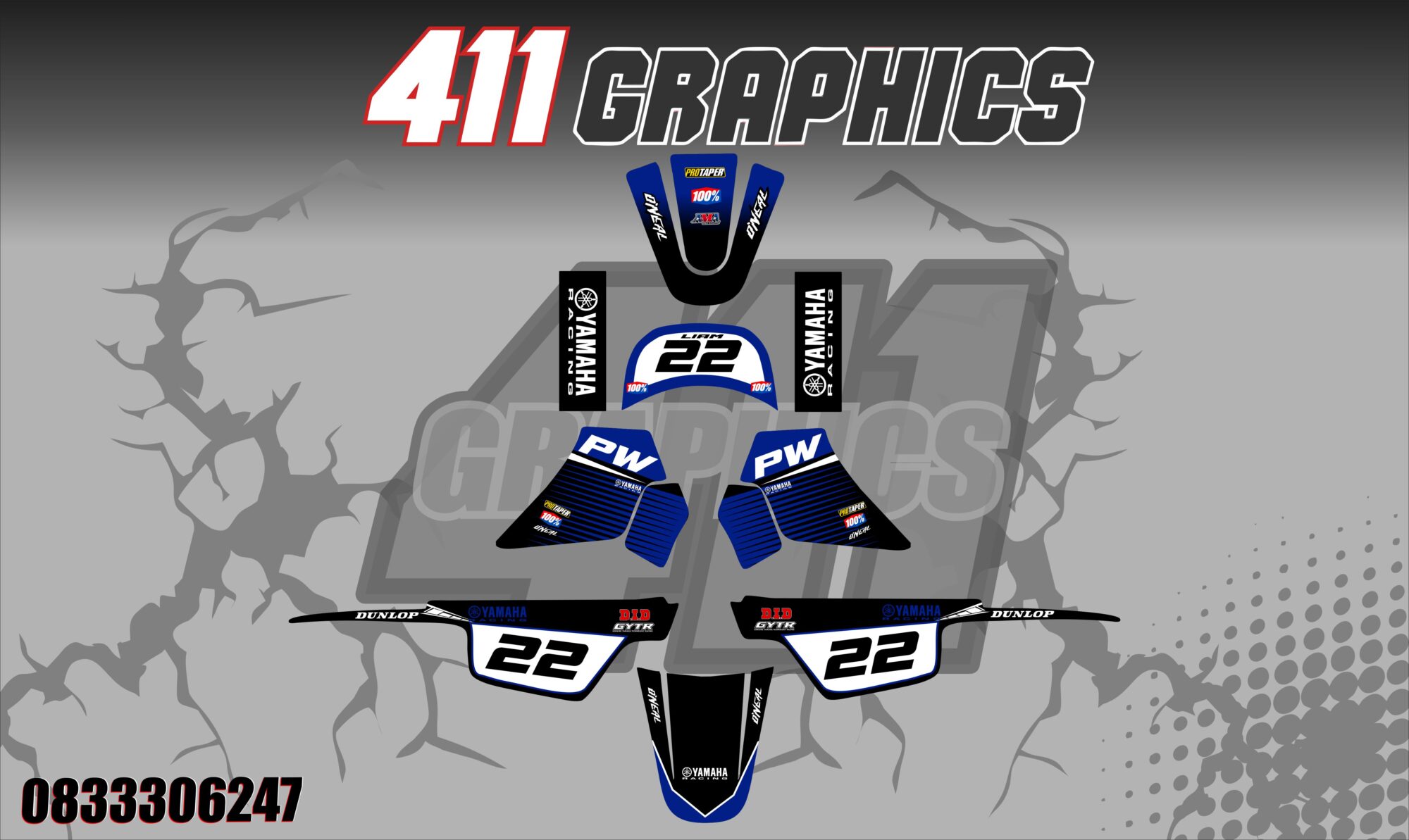 PW50 STICKER KIT 10-411GRAPHICS