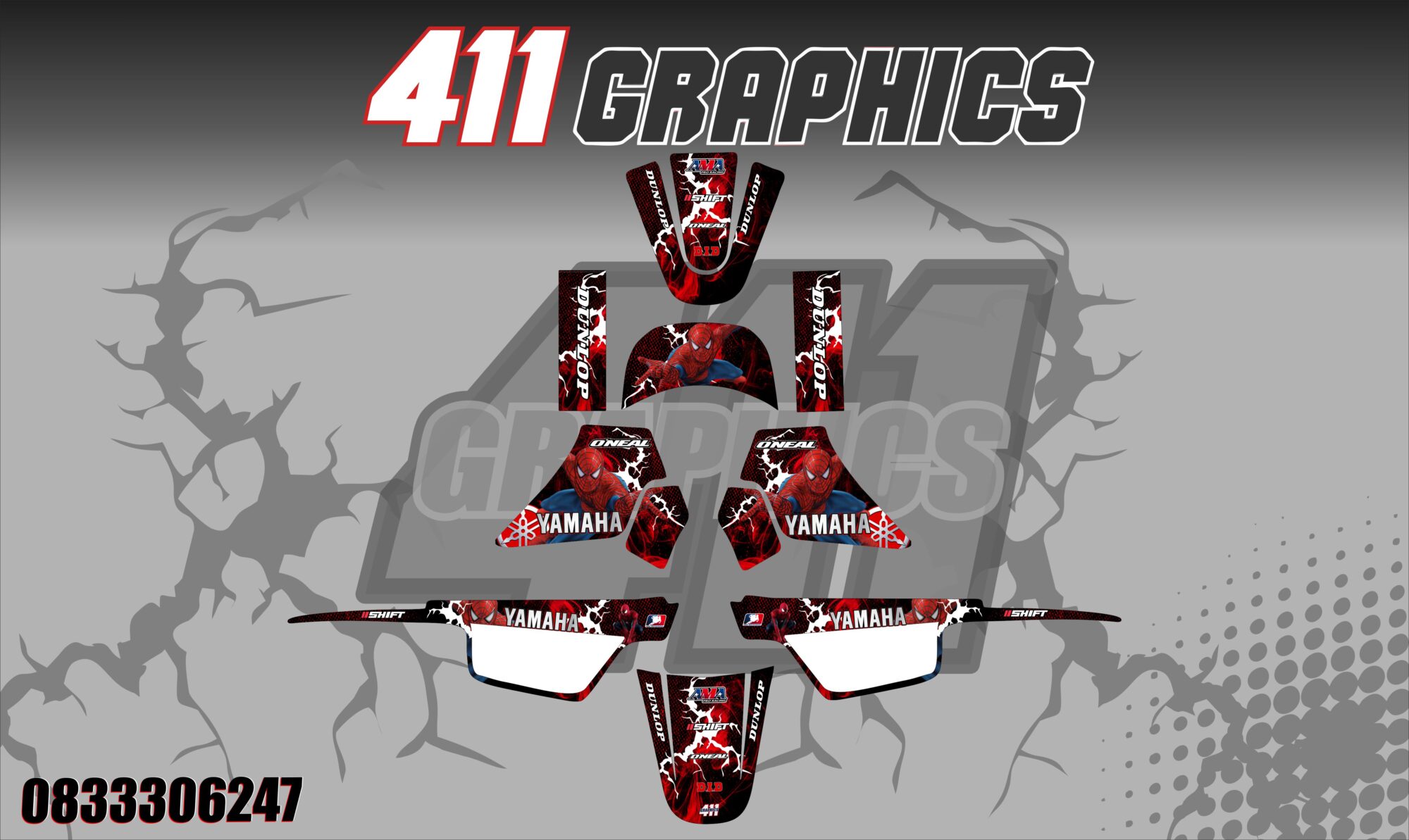 PW50 STICKER KIT 6-411GRAPHICS