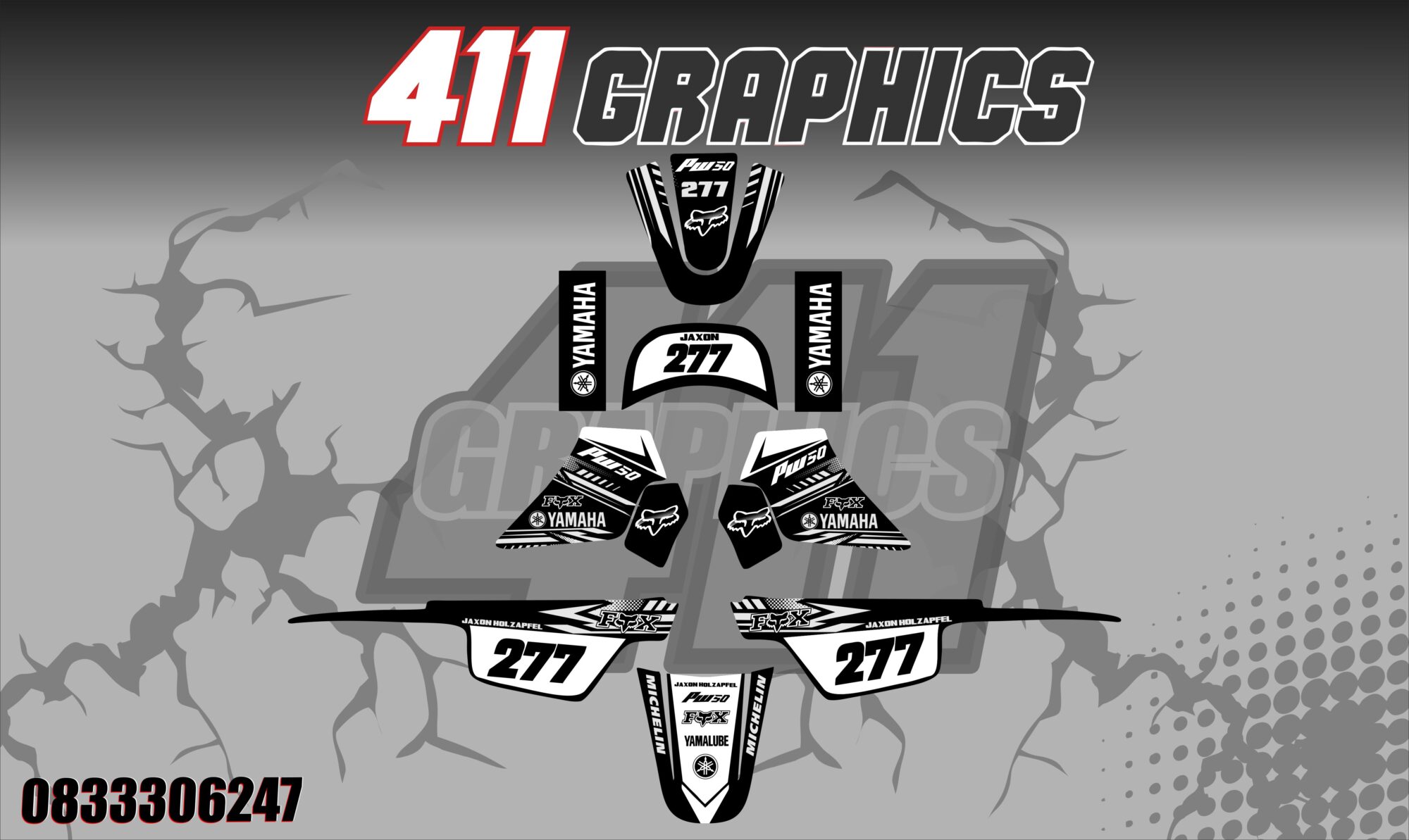 PW50 STICKER KIT 9-411GRAPHICS