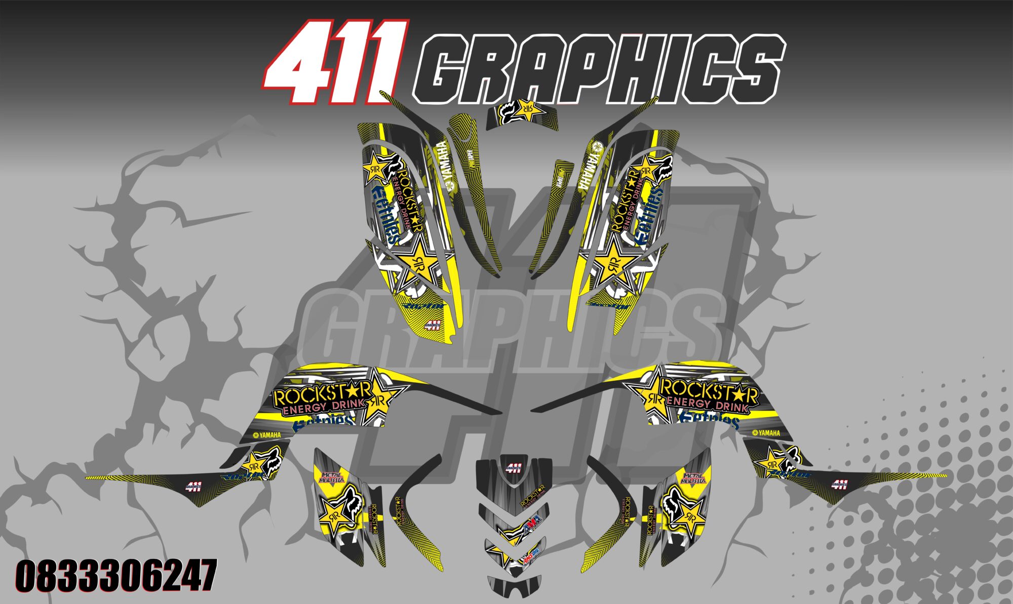 RAPTOR 660 STICKER KIT 10