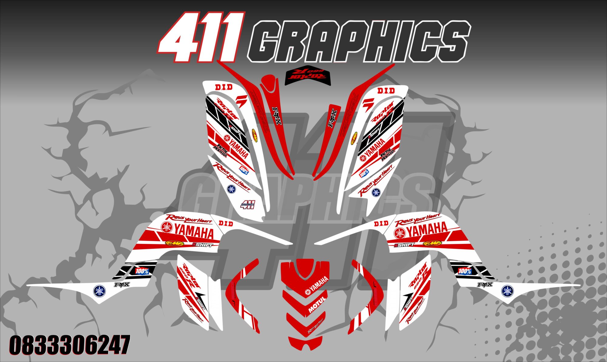 RAPTOR 660 STICKER KIT 12