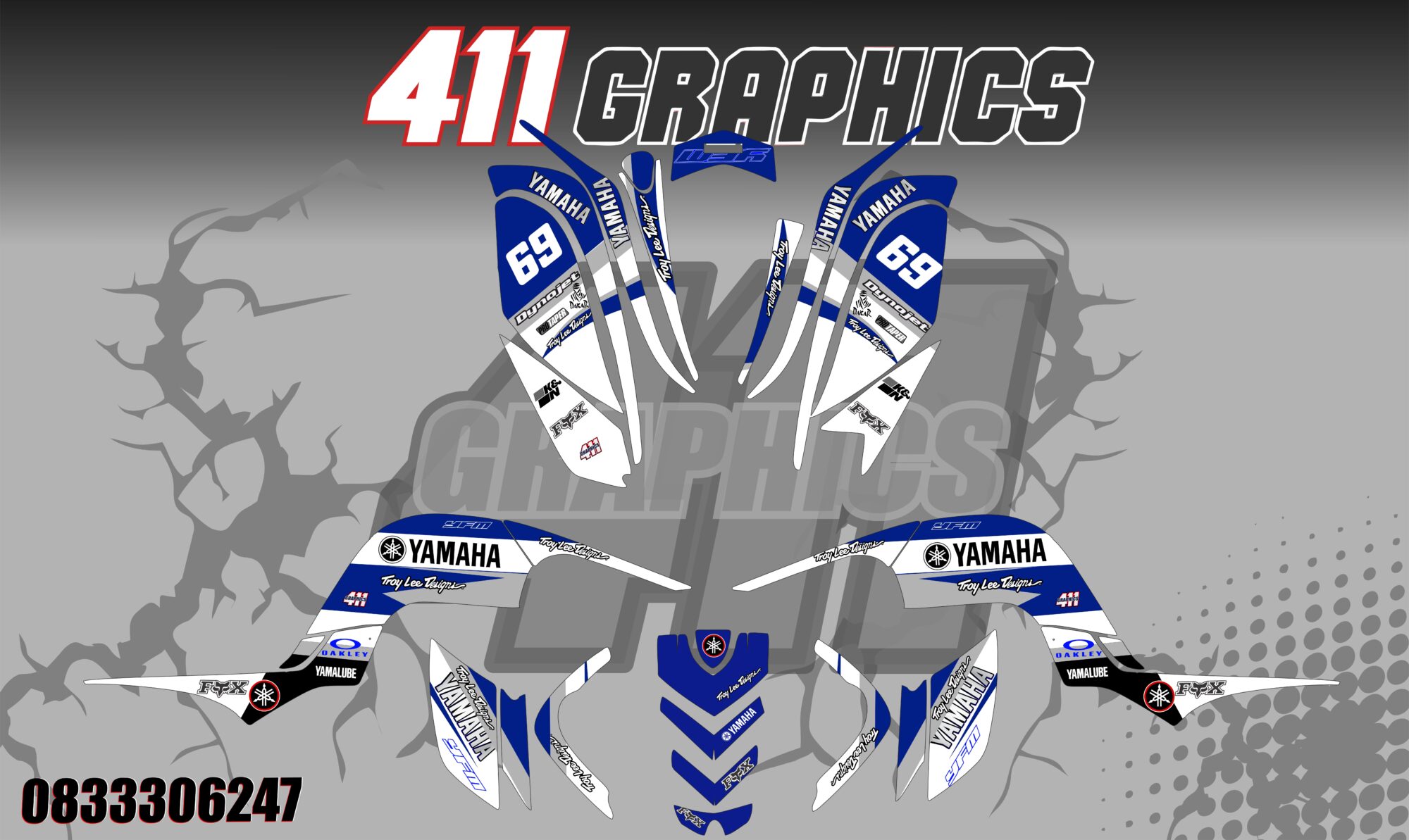 RAPTOR 660 STICKER KIT 14