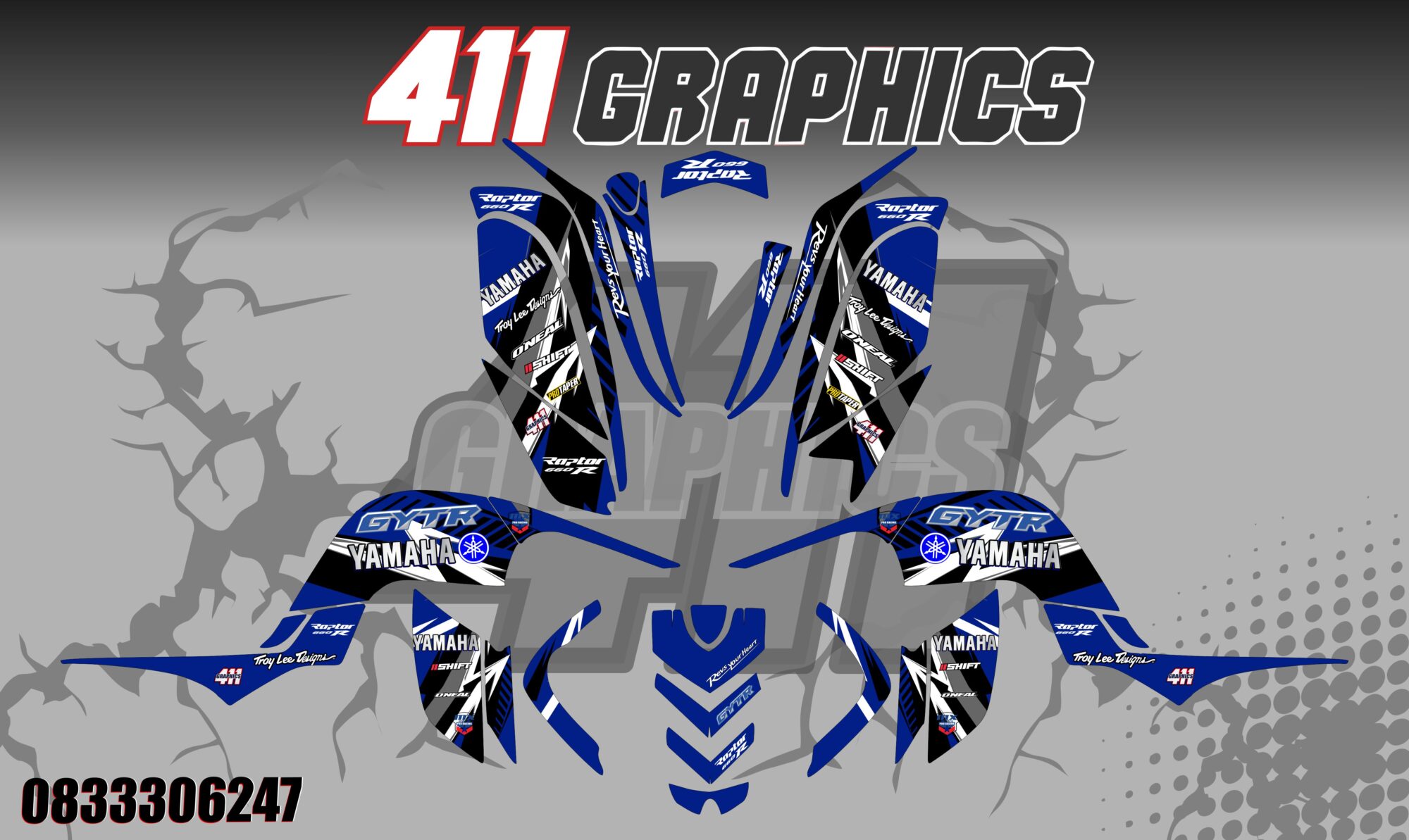 RAPTOR 660 STICKER KIT 15