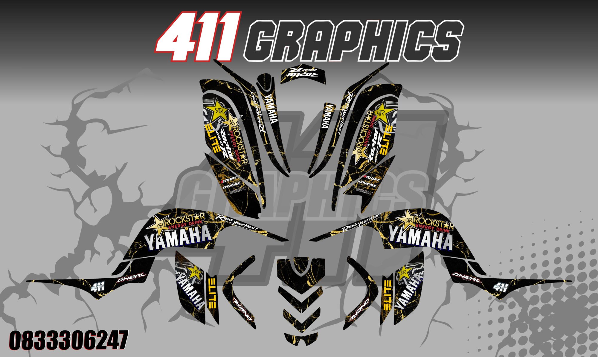 RAPTOR 660 STICKER KIT 16